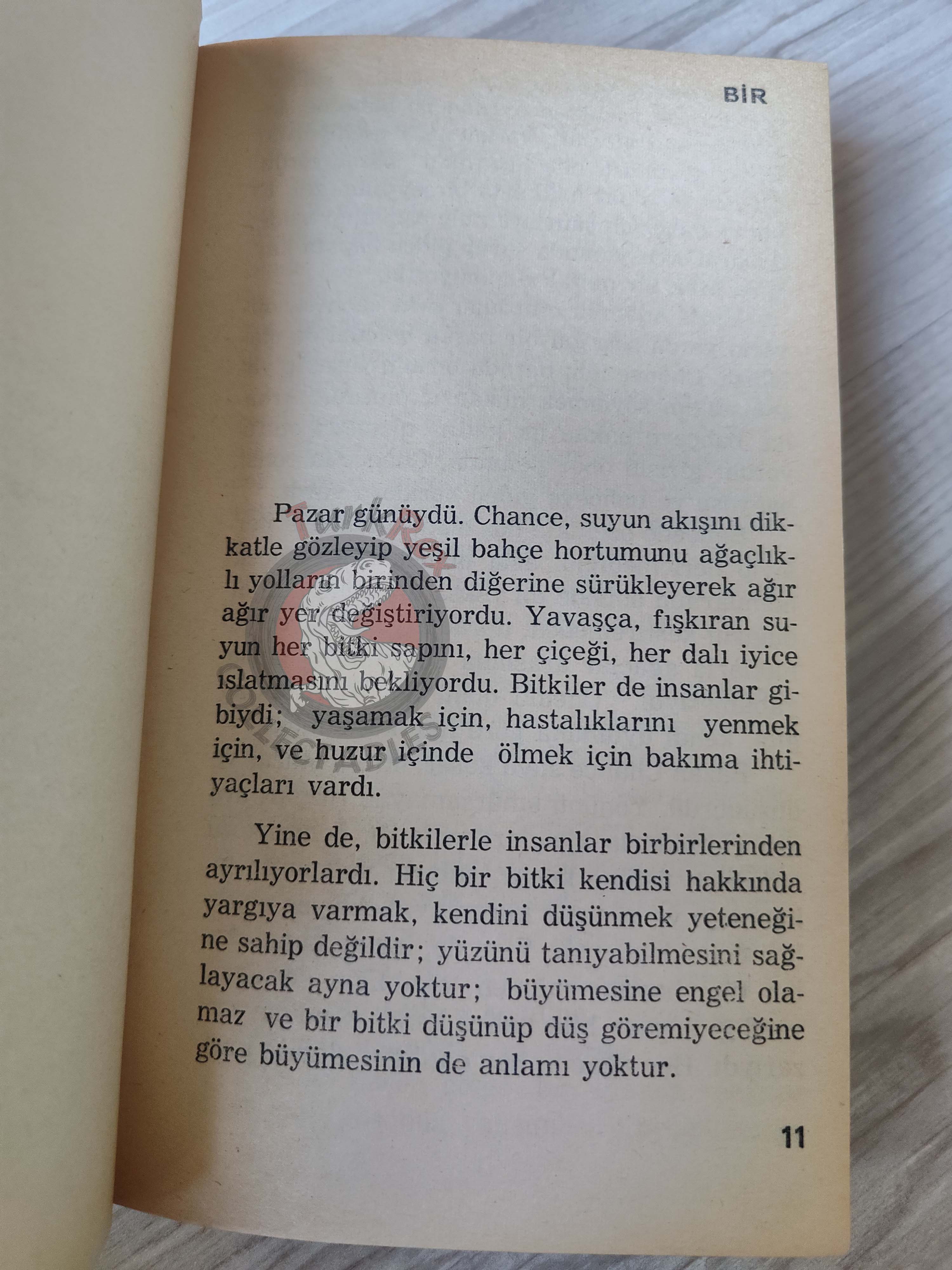 Jerzy Kosinski – Being There 1972 1st Turkish Book Turkey