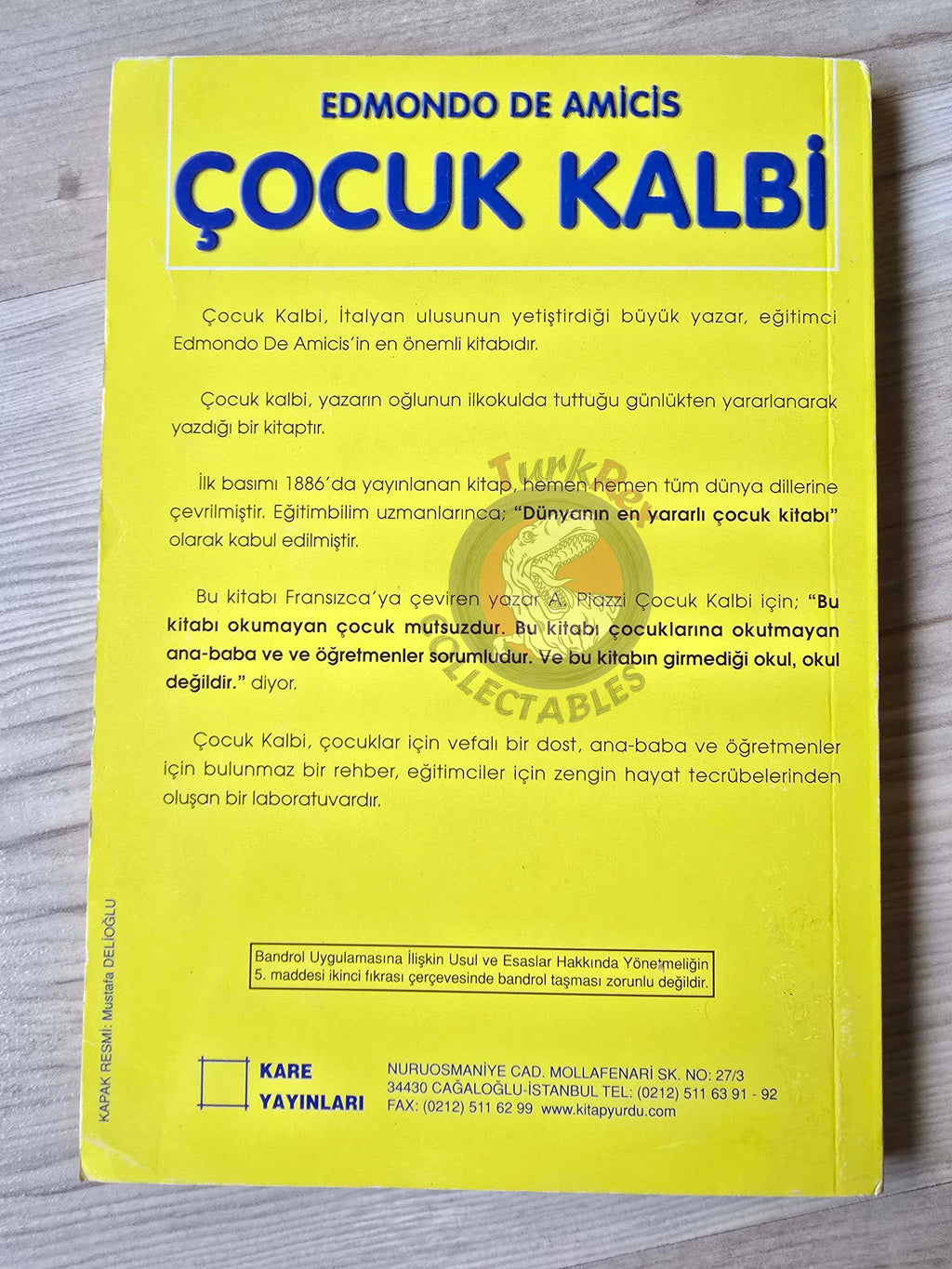 Edmondo De Amicis – Heart 2003 Turkish Book Turkey