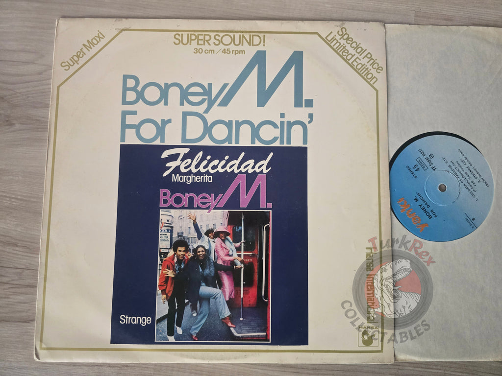 Boney M. – For Dancin' Turkish Pressing Vinyl Turkey Edition