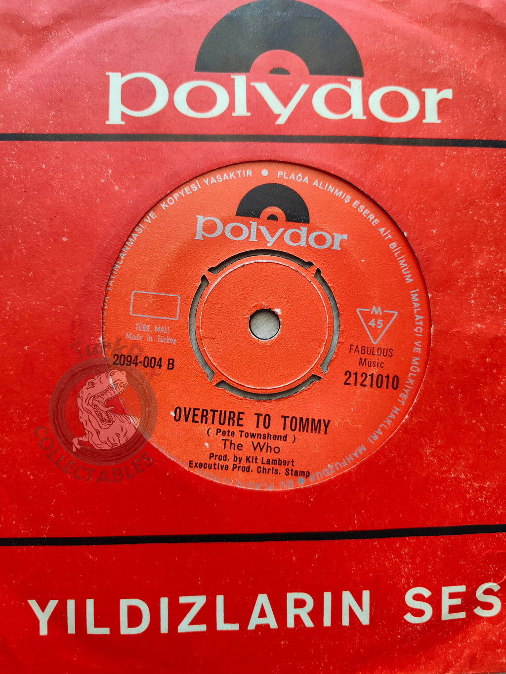 The Who – See Me, Feel Me 7" Turkish Pressing Vinyl Turkey Edition
