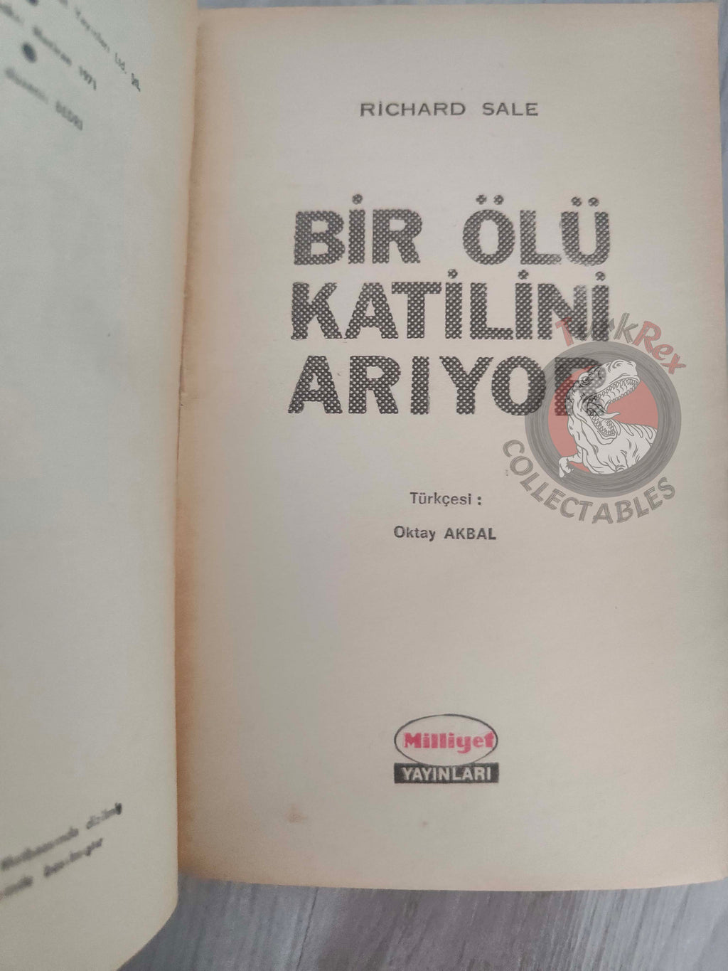 Richard Sale –  Benefit Performance 1971 1st Turkish Book Turkey