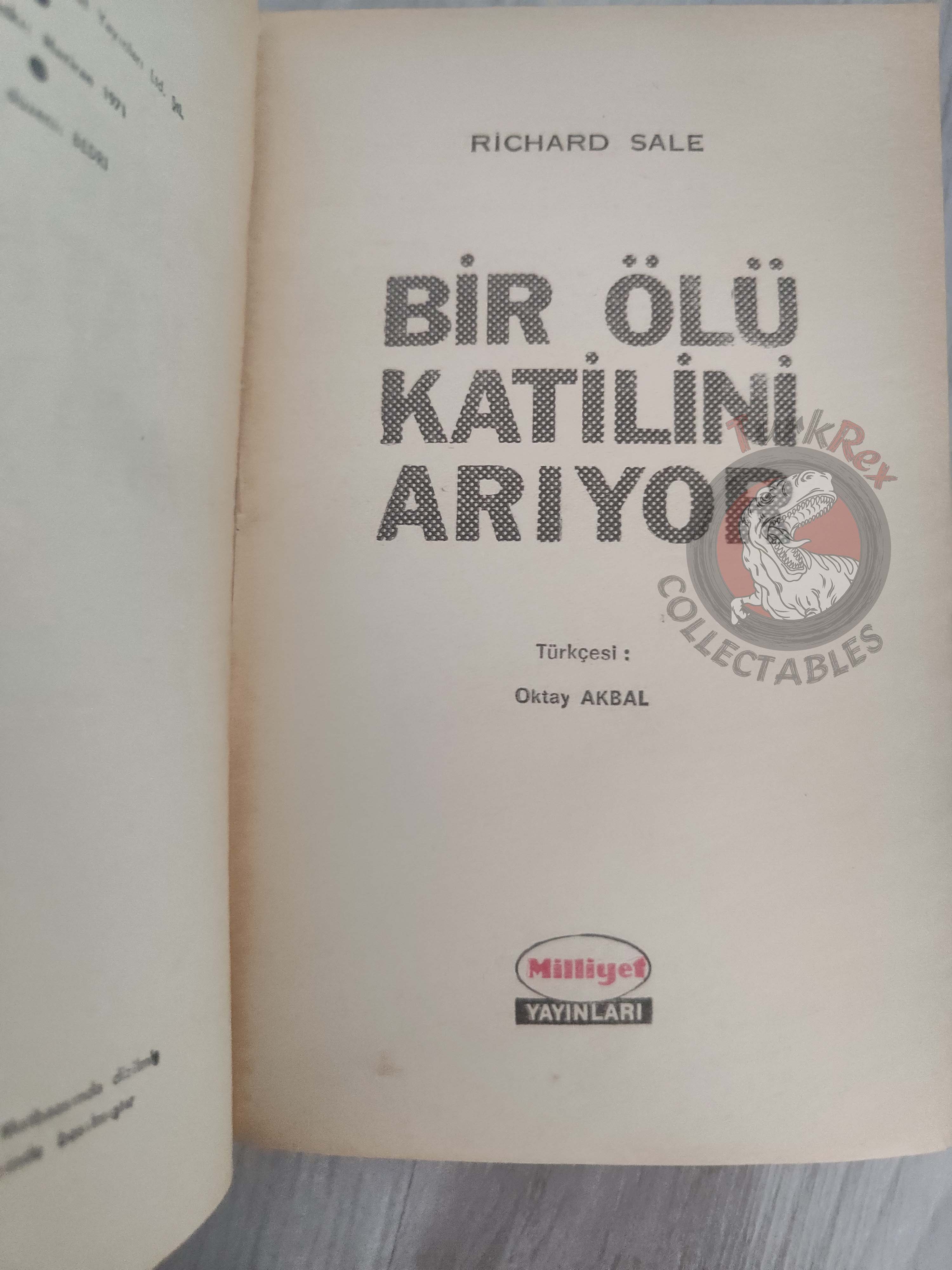 Richard Sale –  Benefit Performance 1971 1st Turkish Book Turkey