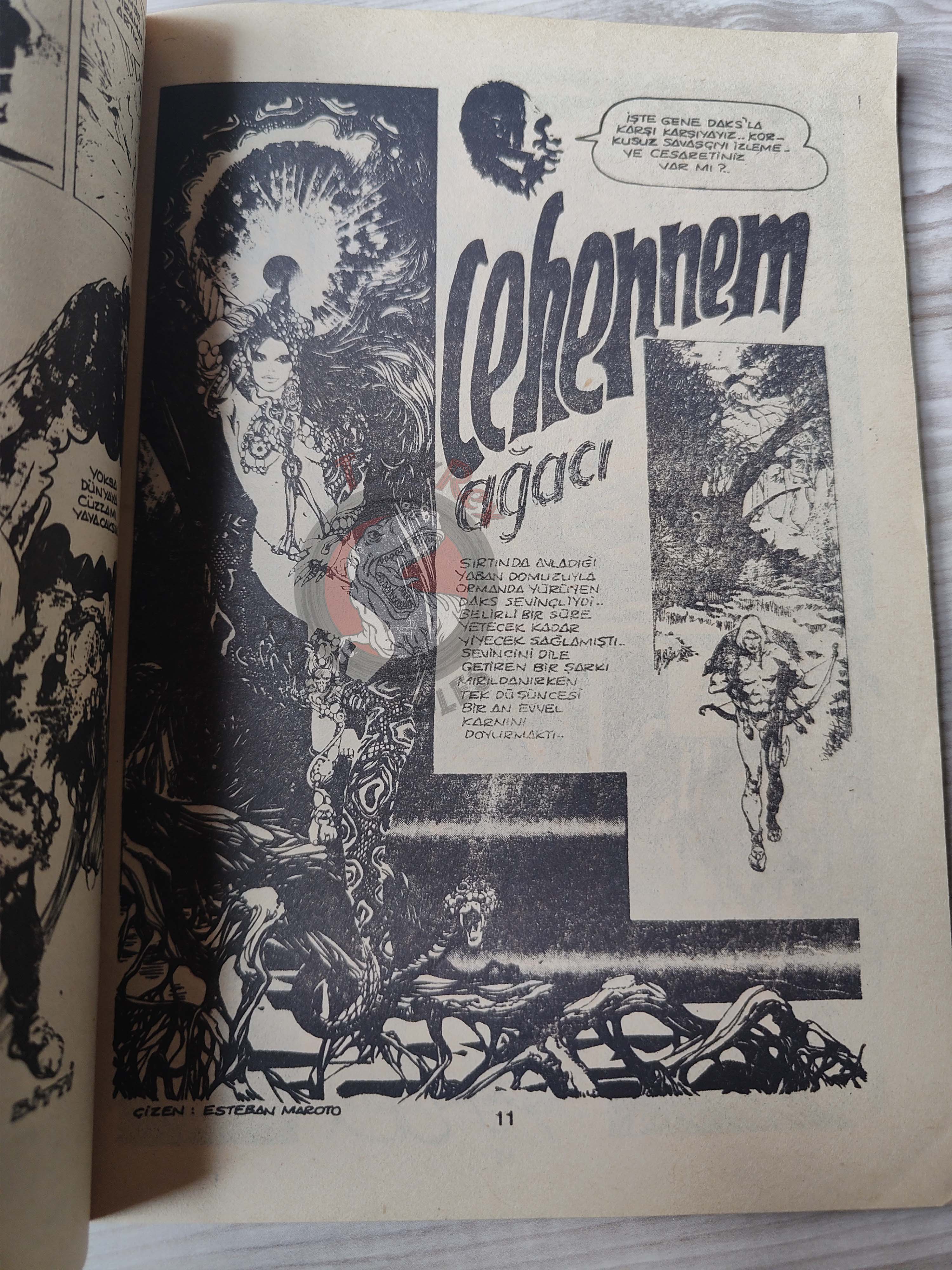 Süper Korku #15 1984 Turkish Comic Turkey Warren Eerie Dax the Warrior Special Issue