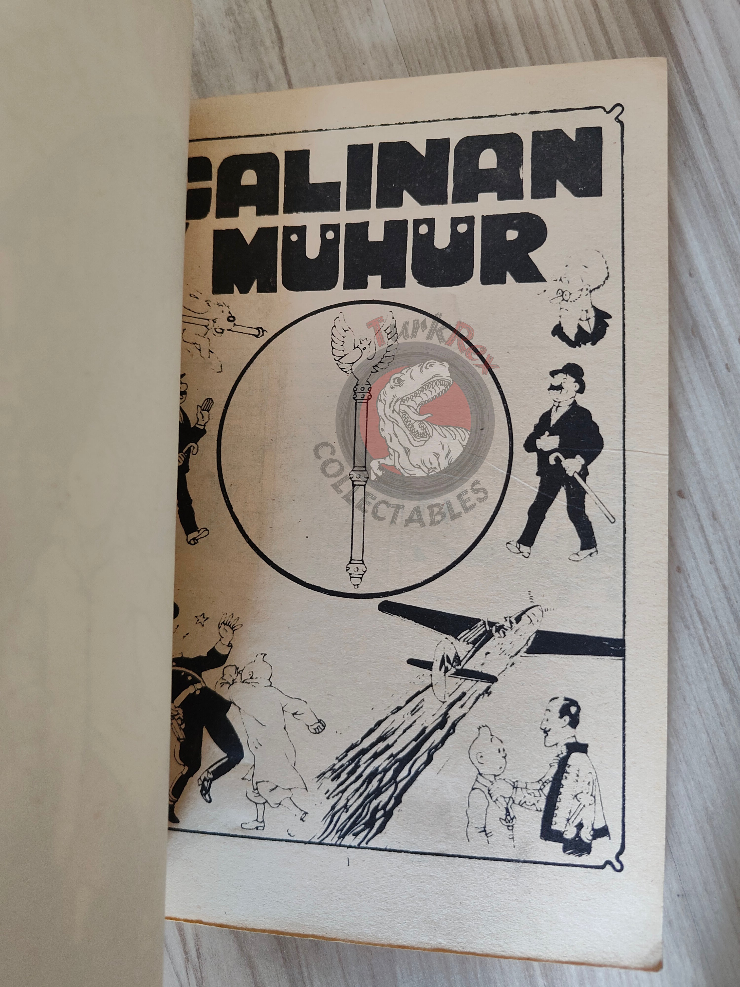 Tintin – King Ottokar's Sceptre early 1980s Turkish Edition Comic Turkey 1