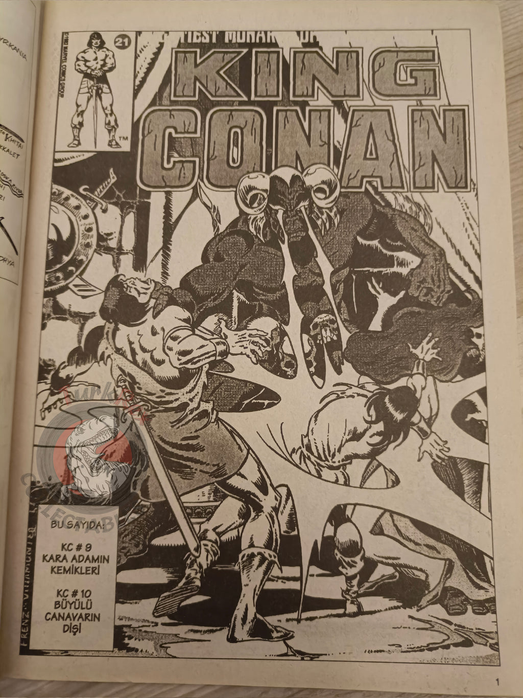 Kral Conan #21 King Conan #9 #10 Turkish Comic Turkey Ken Kelly