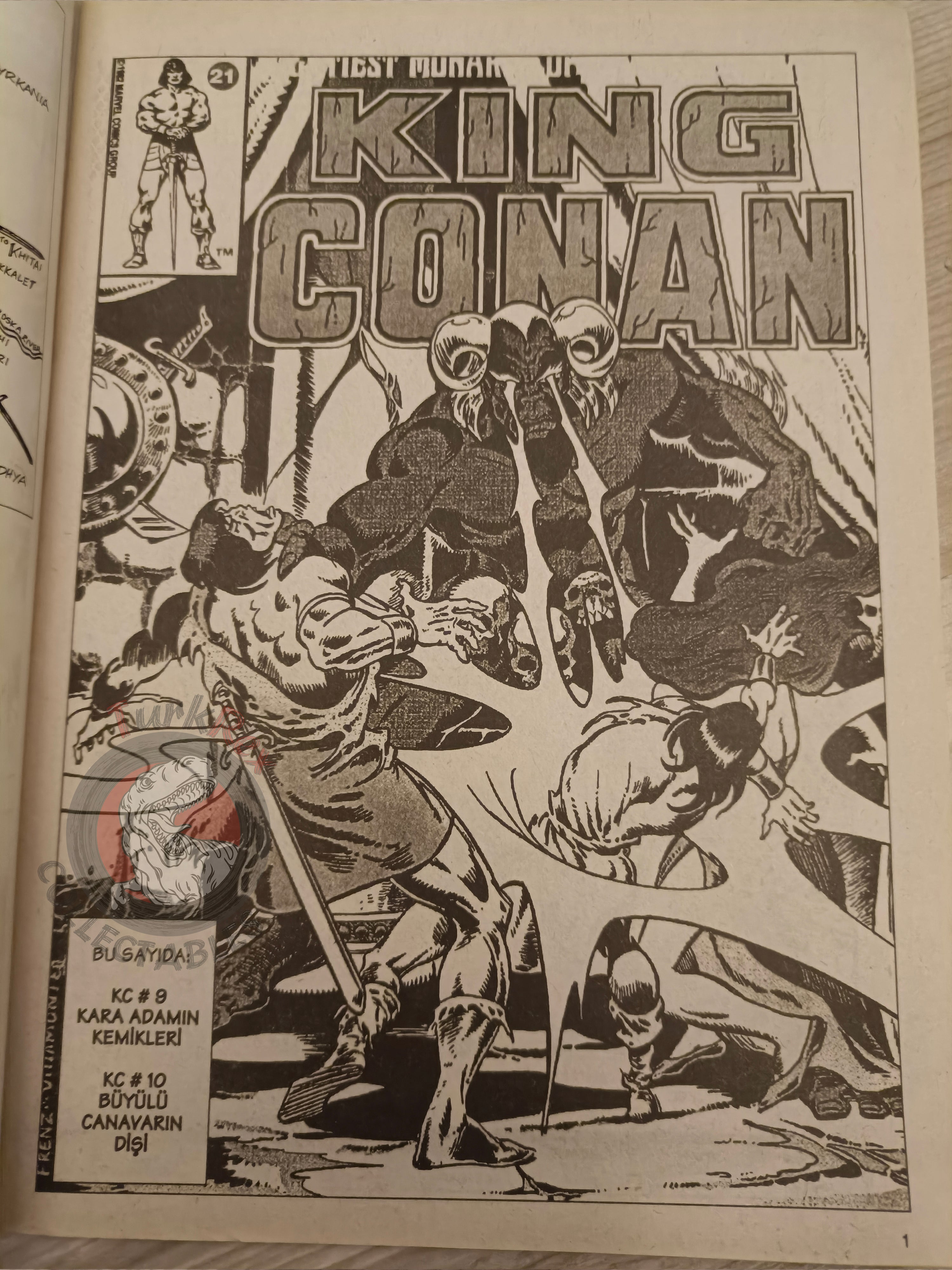 Kral Conan #21 King Conan #9 #10 Turkish Comic Turkey Ken Kelly