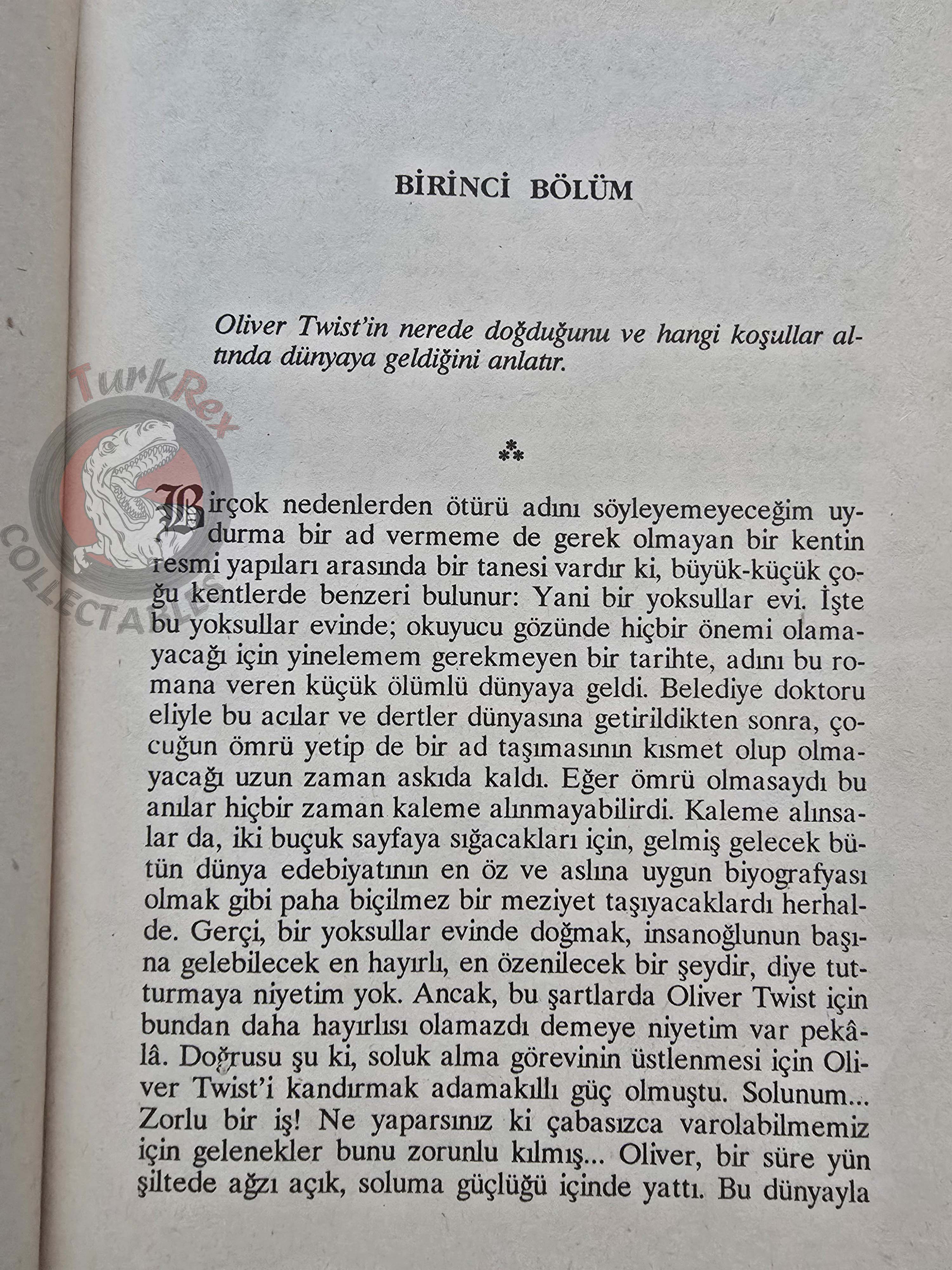 Charles Dickens – Oliver Twist 1993 Turkish Book Turkey
