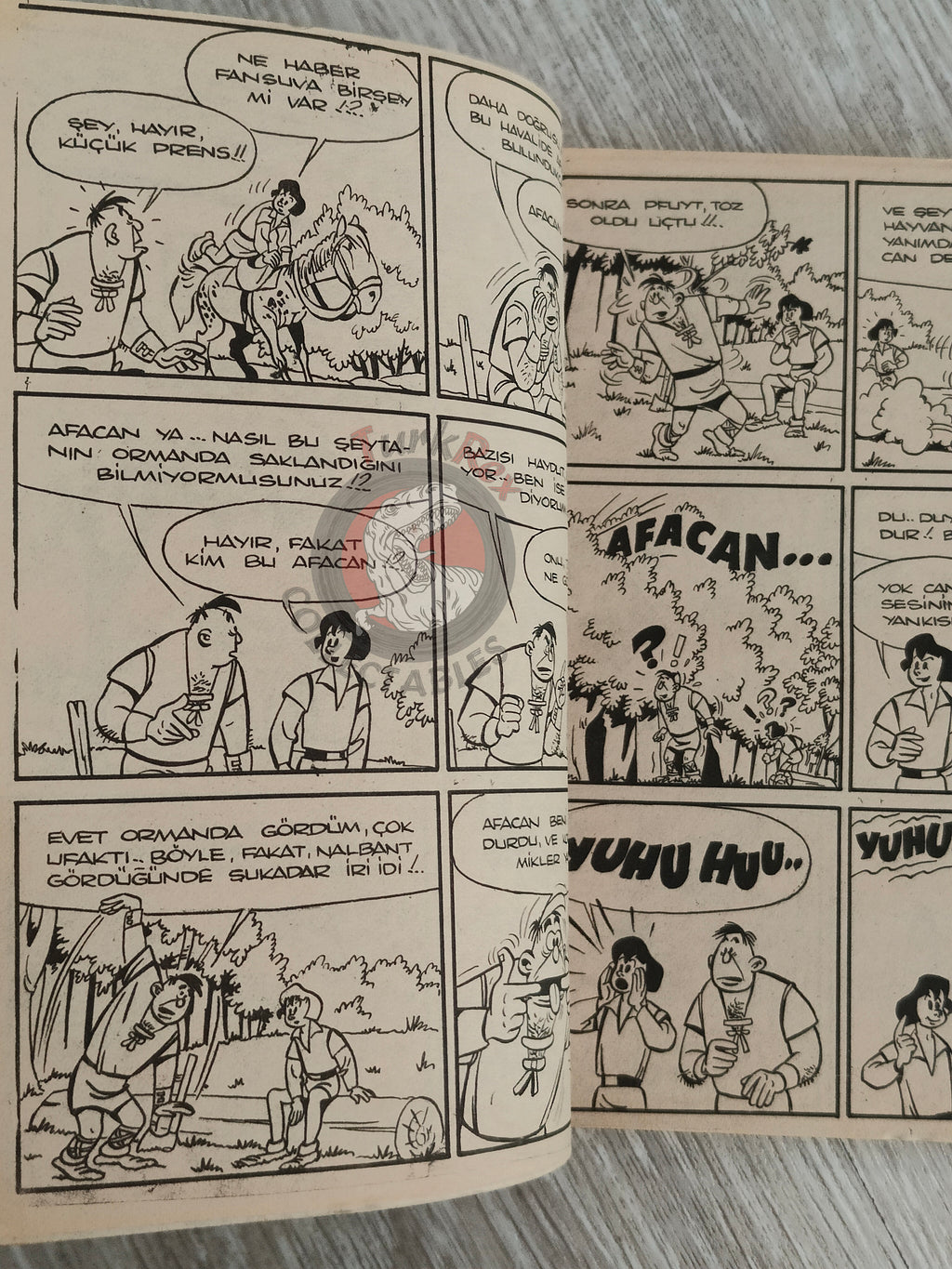 Johan et Pirlouit #19 1982 Turkish Comic Turkey Le Lutin du Bois aux Roches #3