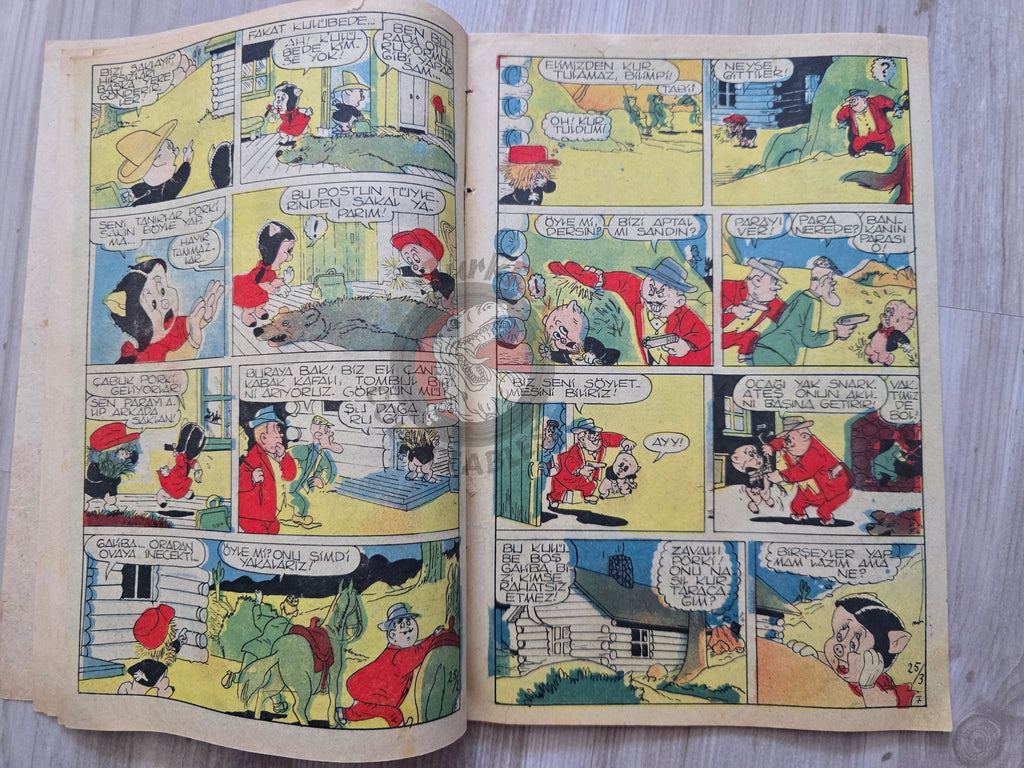 Çocuk Haftası Magazine 1962 Porky Pig Turkish Comic Turkey