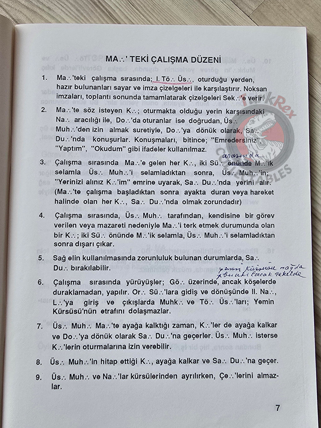 Turkish Freemasonry 1st Degree Ritual Apprentice 1992 Booklet Masonic Masons of Turkey