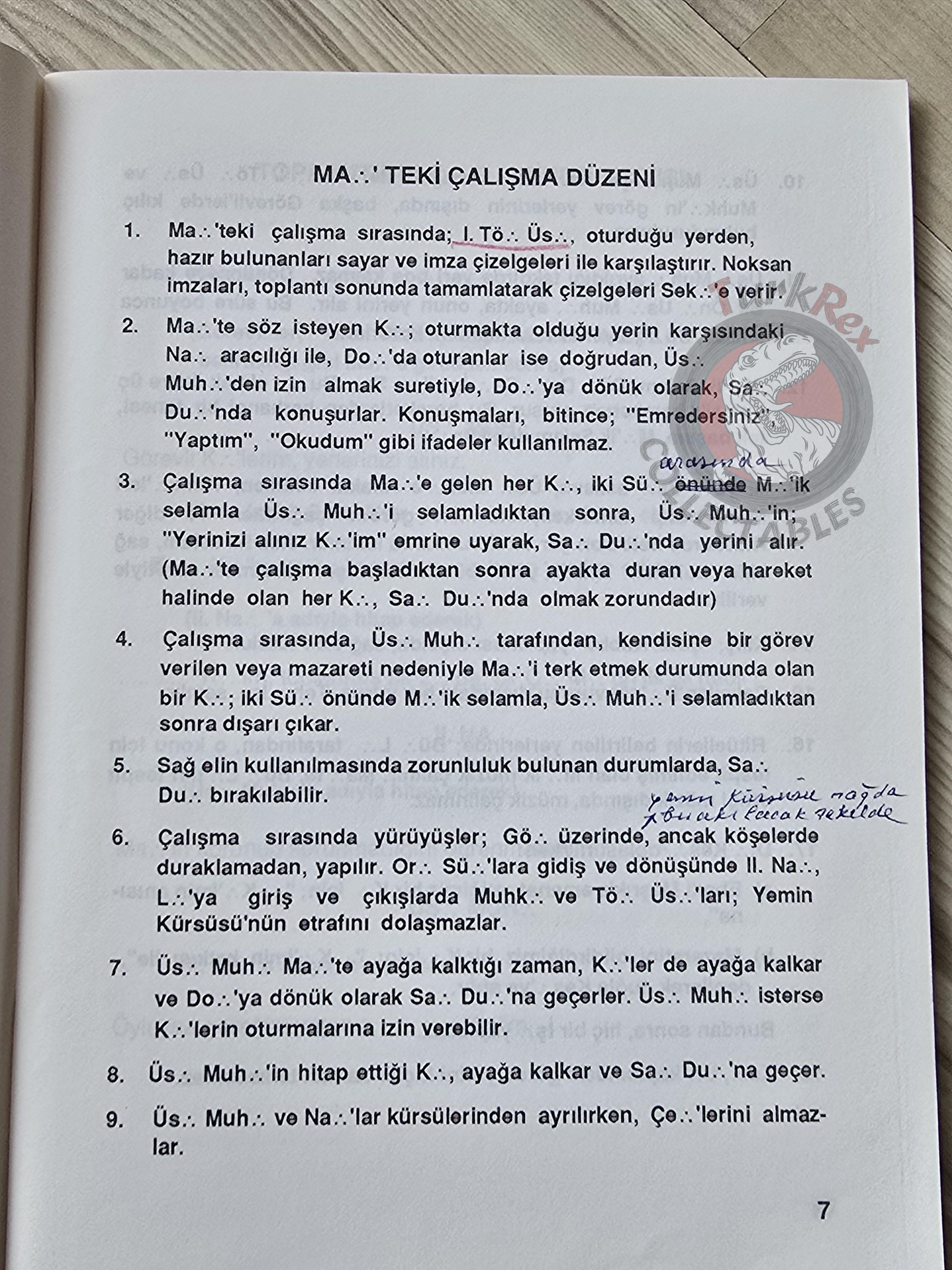 Turkish Freemasonry 1st Degree Ritual Apprentice 1992 Booklet Masonic Masons of Turkey