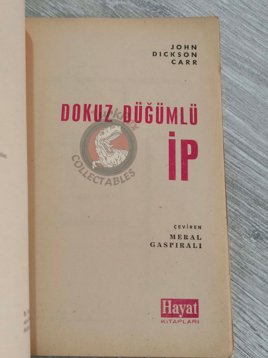 John Dickson Carr – The Burning Court 1963 1st Turkish Book Turkey