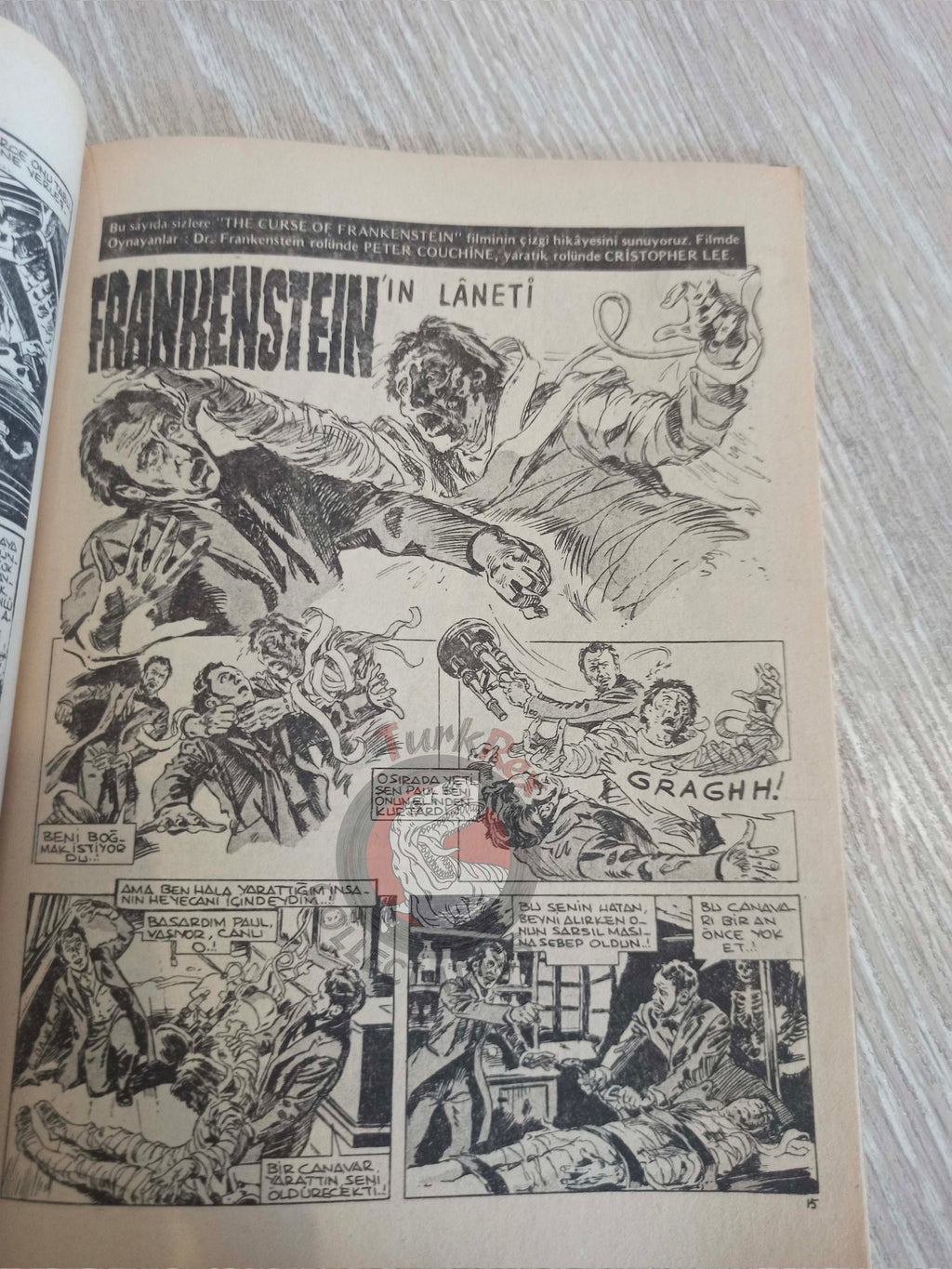 Vampirella #7 1976 Turkish Comic Turkey Warren Publishing cover #33 #17 Morbius