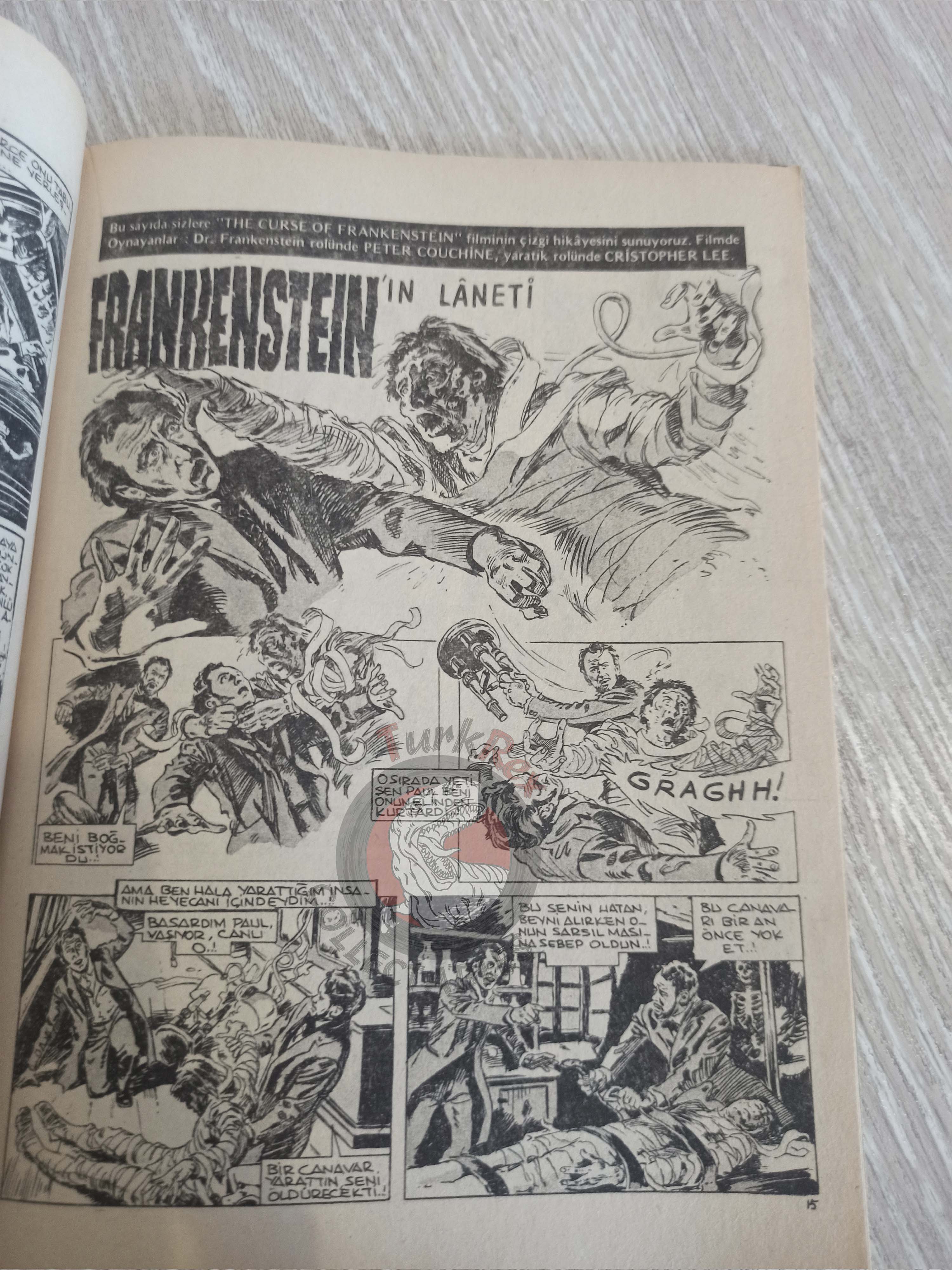 Vampirella #7 1976 Turkish Comic Turkey Warren Publishing cover #33 #17 Morbius