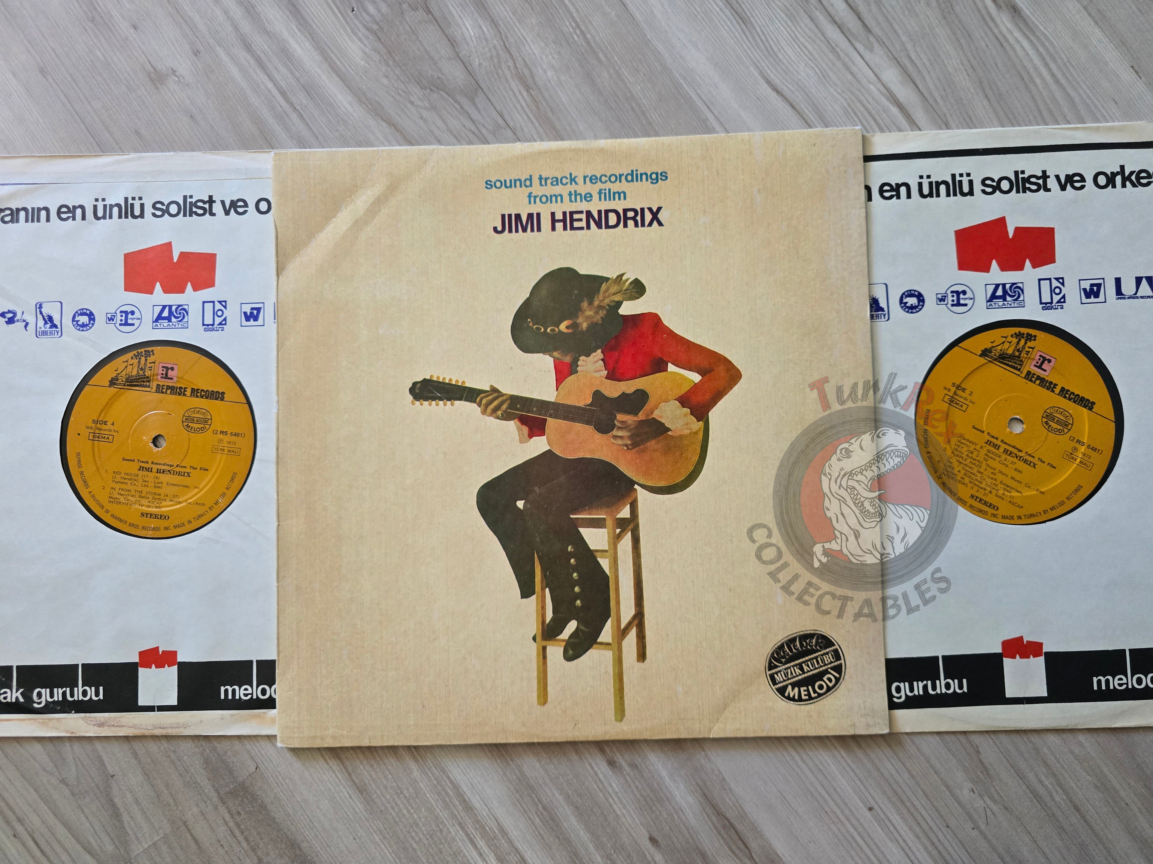 Jimi Hendrix – Sound Track Recordings From The Film "Jimi Hendrix" Turkish Pressing Vinyl Turkey Edition