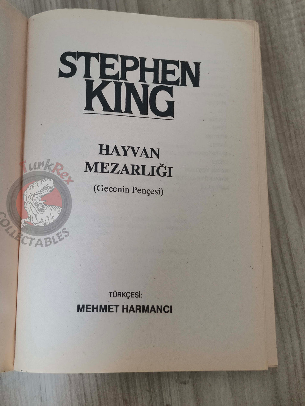 Stephen King – Pet Sematary 1990 Turkish Book Turkey