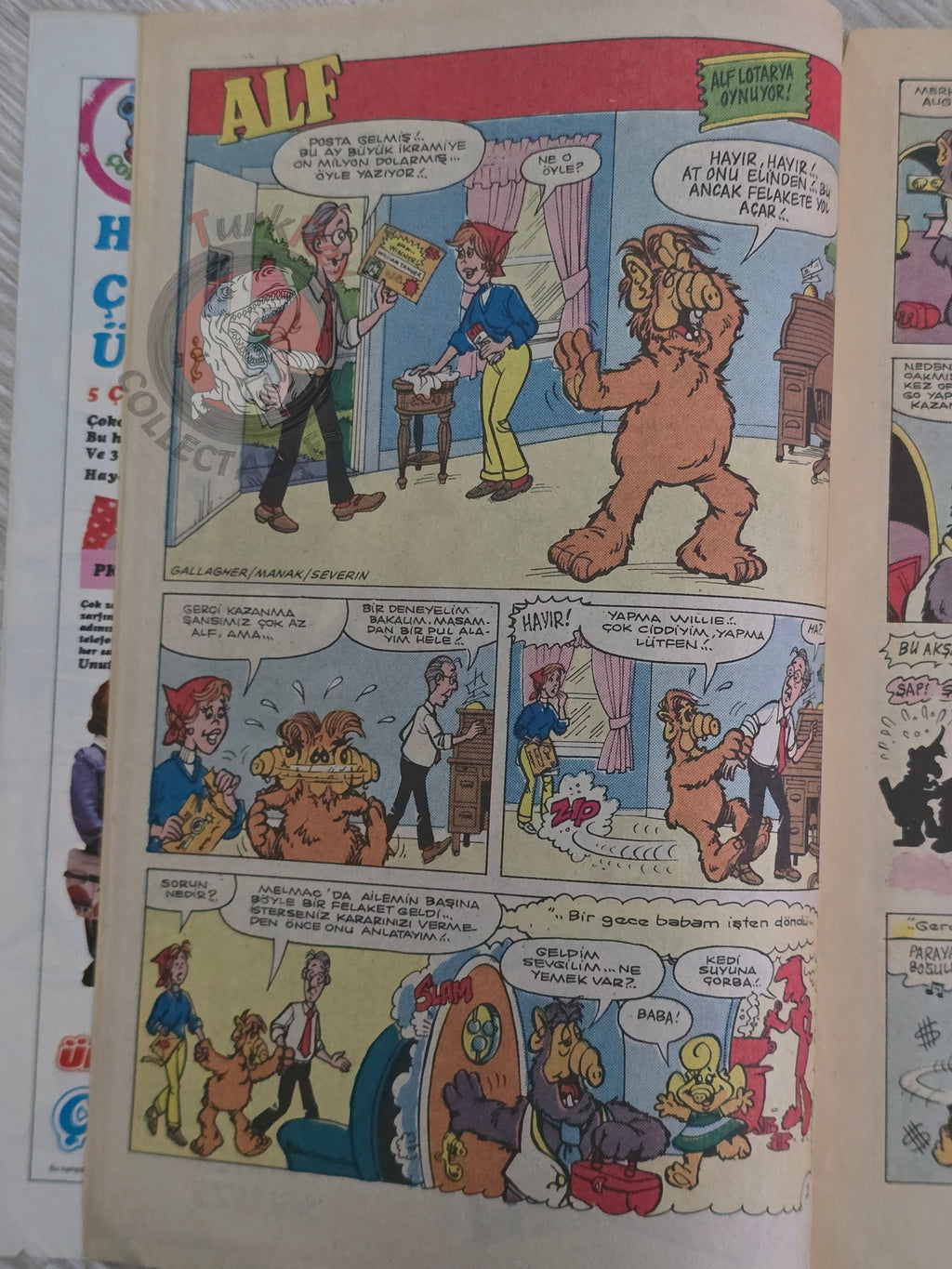 ALF #10 90s Turkish Comic Turkey Marvel Cover #19