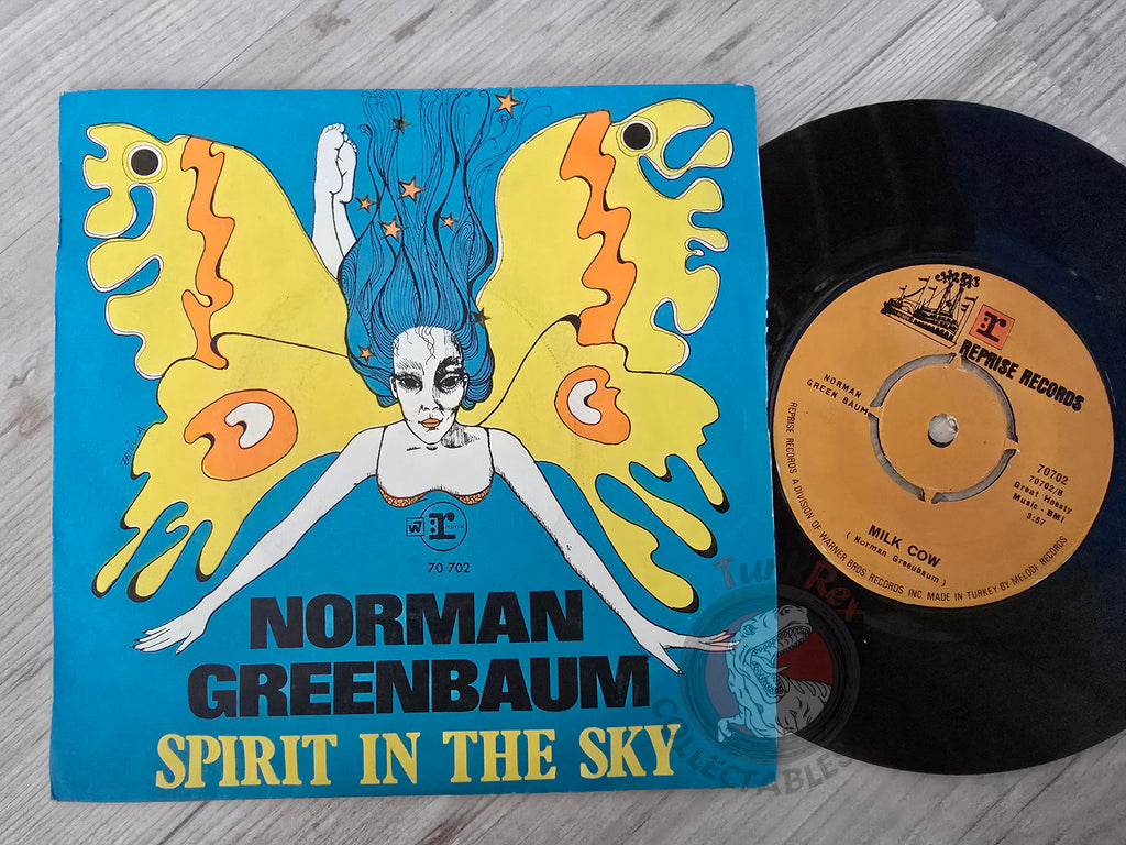 Norman Greenbaum – Spirit In The Sky / Milk Cow 7" Turkish Pressing Vinyl Turkey Edition