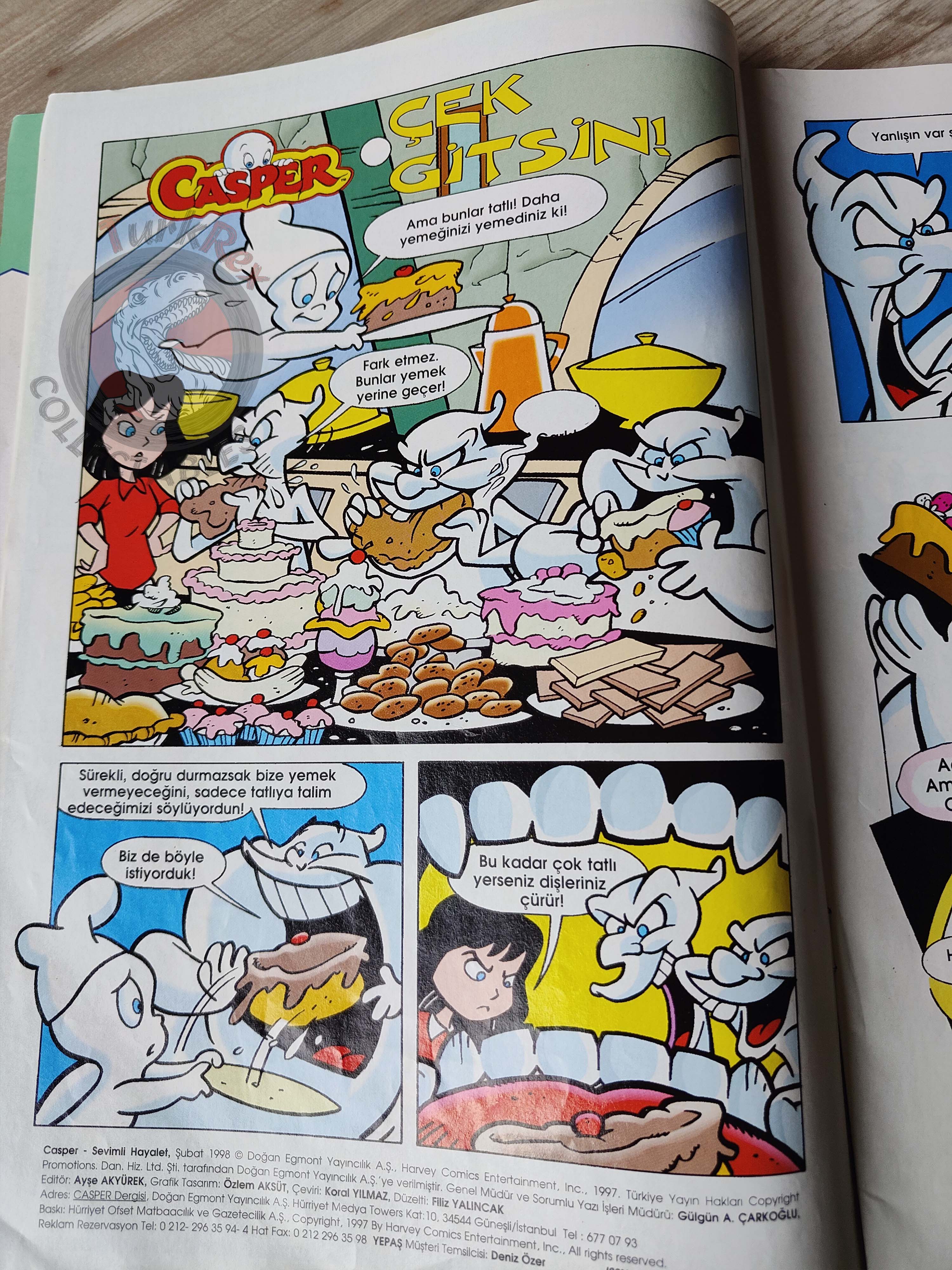 Casper the Friendly Ghost Magazine – Issue #30 1998 Turkish Comic Turkey