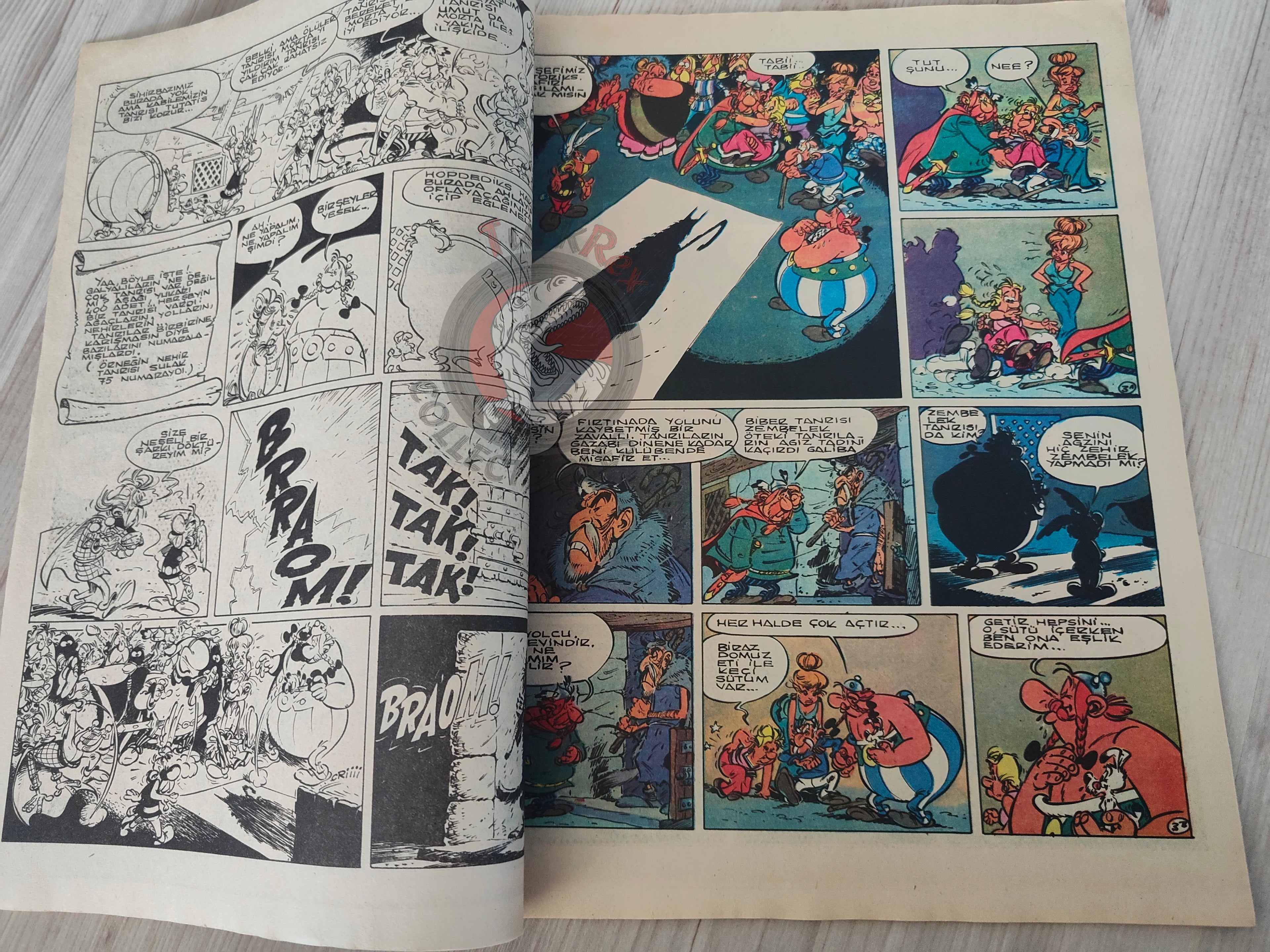 Asterix – Asterix and the Soothsayer 80s Turkish Edition Comic Turkey 2