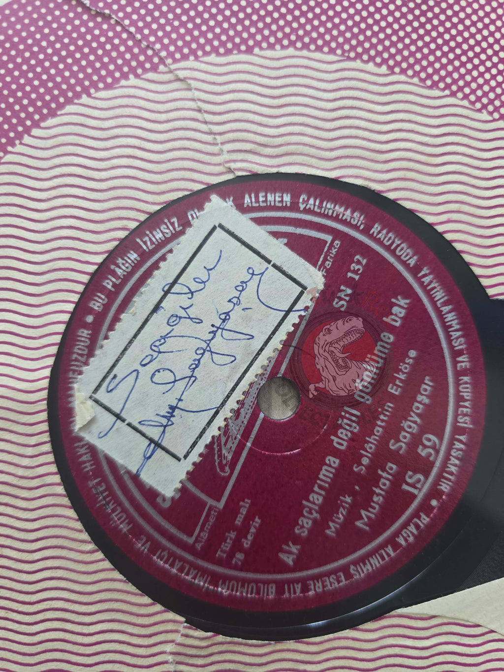 Mustafa Sağyaşar – Kaçamazsın Turkish Pressing Signed Shellac Turkey Edition