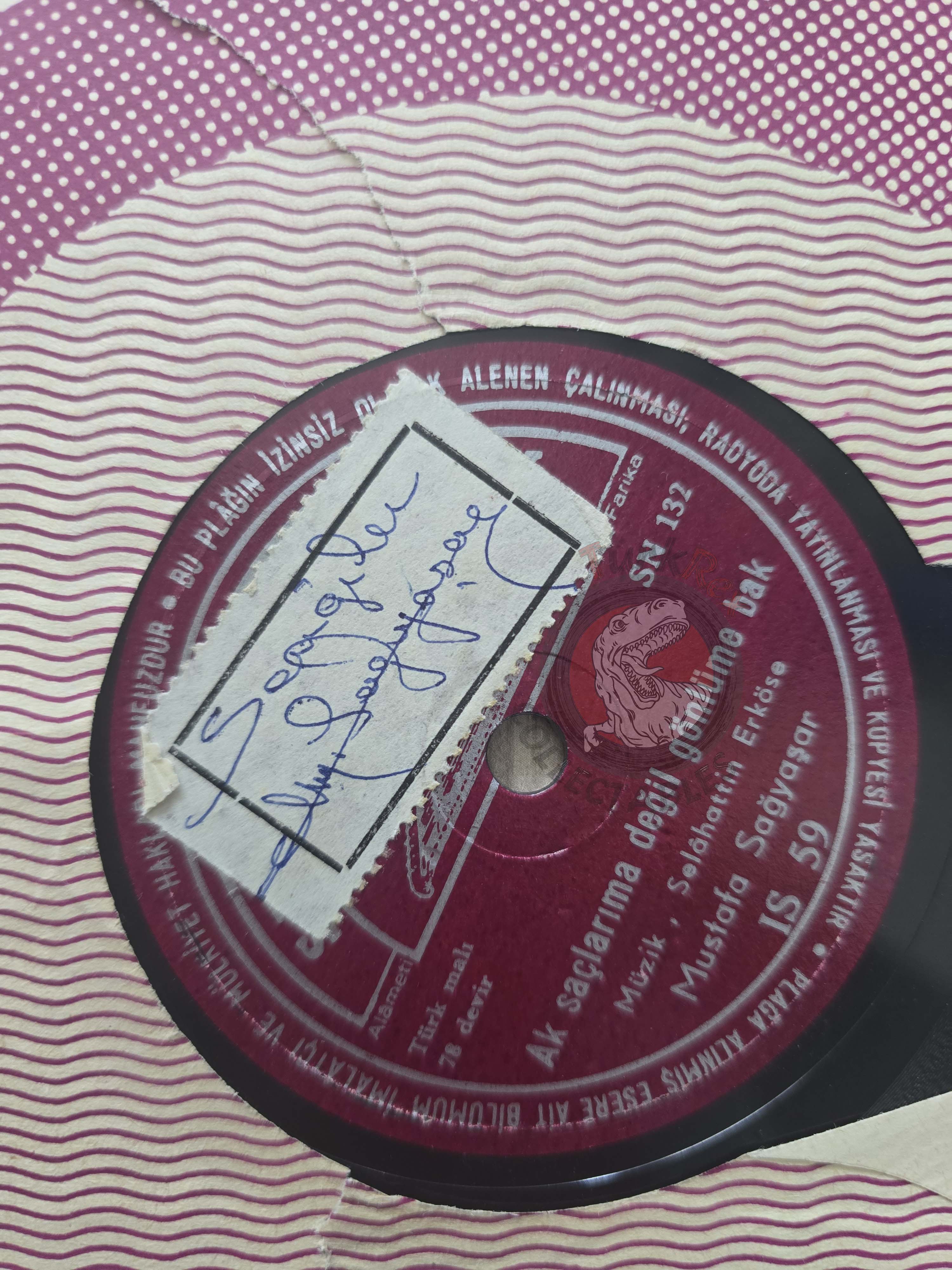 Mustafa Sağyaşar – Kaçamazsın Turkish Pressing Signed Shellac Turkey Edition