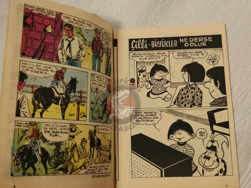 Yaz Neşesi #17 1983 Turkish Comic Turkey Les Tuniques Bleues Fury Stefi