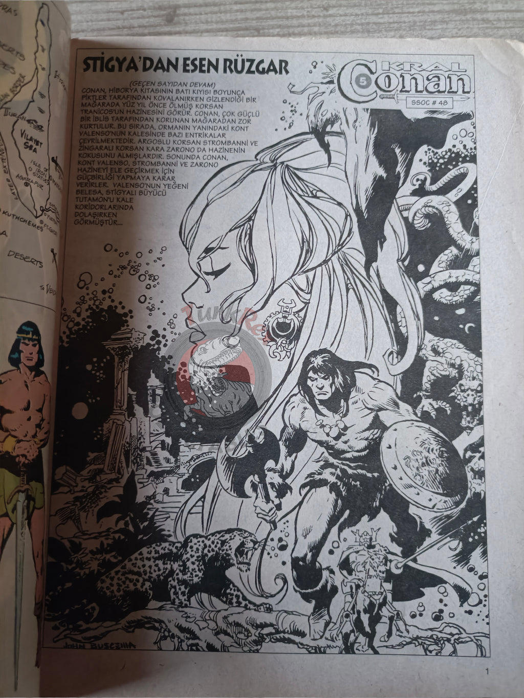 Kral Conan #5 The Savage Sword of #48 #49 Turkish Comic Turkey #102