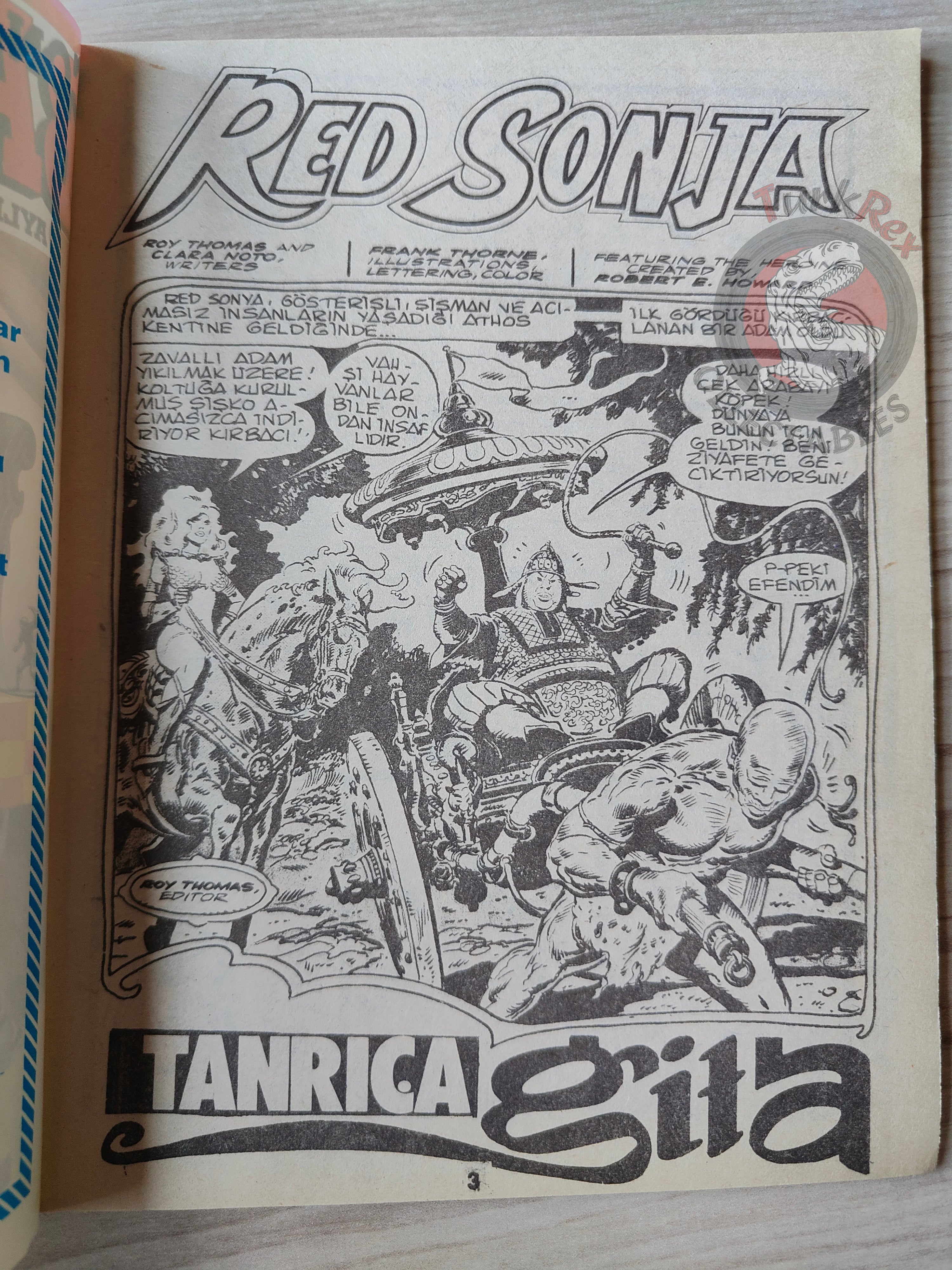 Conan ve Barbarlar #5 1994 Red Sonja & King Kull Turkish Comic Turkey