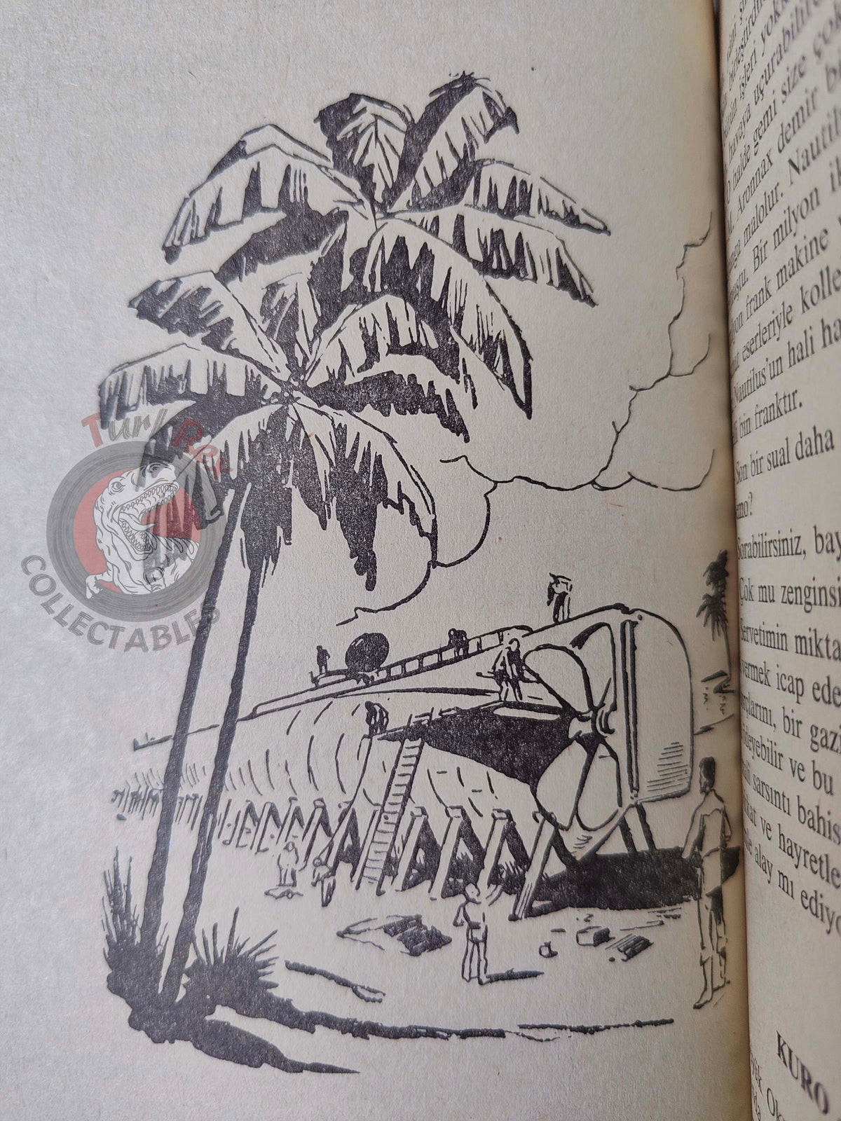 Jules Verne –  Twenty Thousand Leagues Under the Sea  1967 Turkish Book Turkey Illustrated