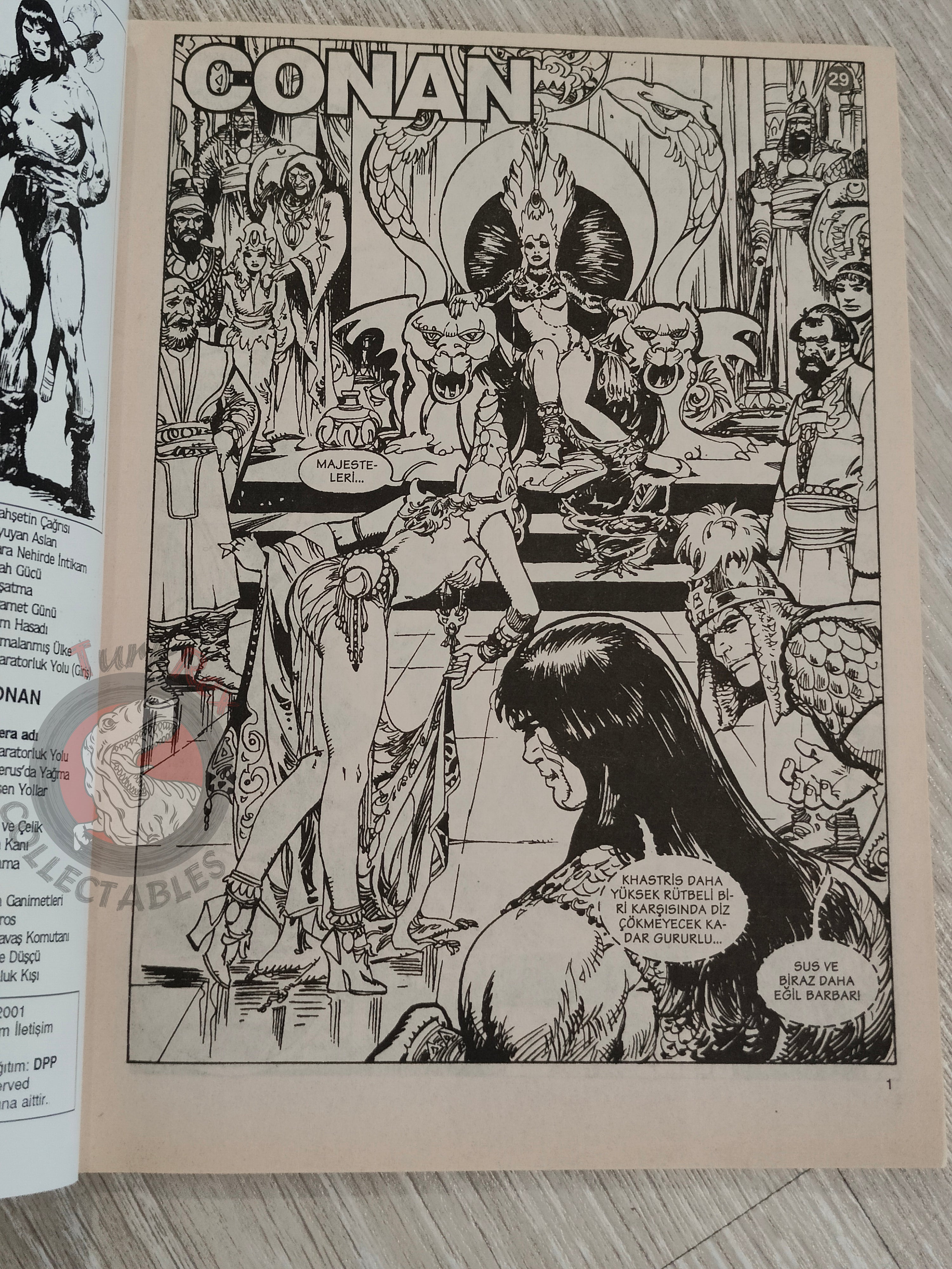 Conan #29 The Savage Sword of Conan #218 Turkish Comic Turkey Red Sonja