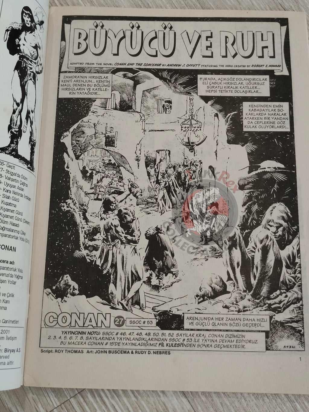 Conan #27 The Savage Sword of Conan #53 #54 Turkish Comic Turkey