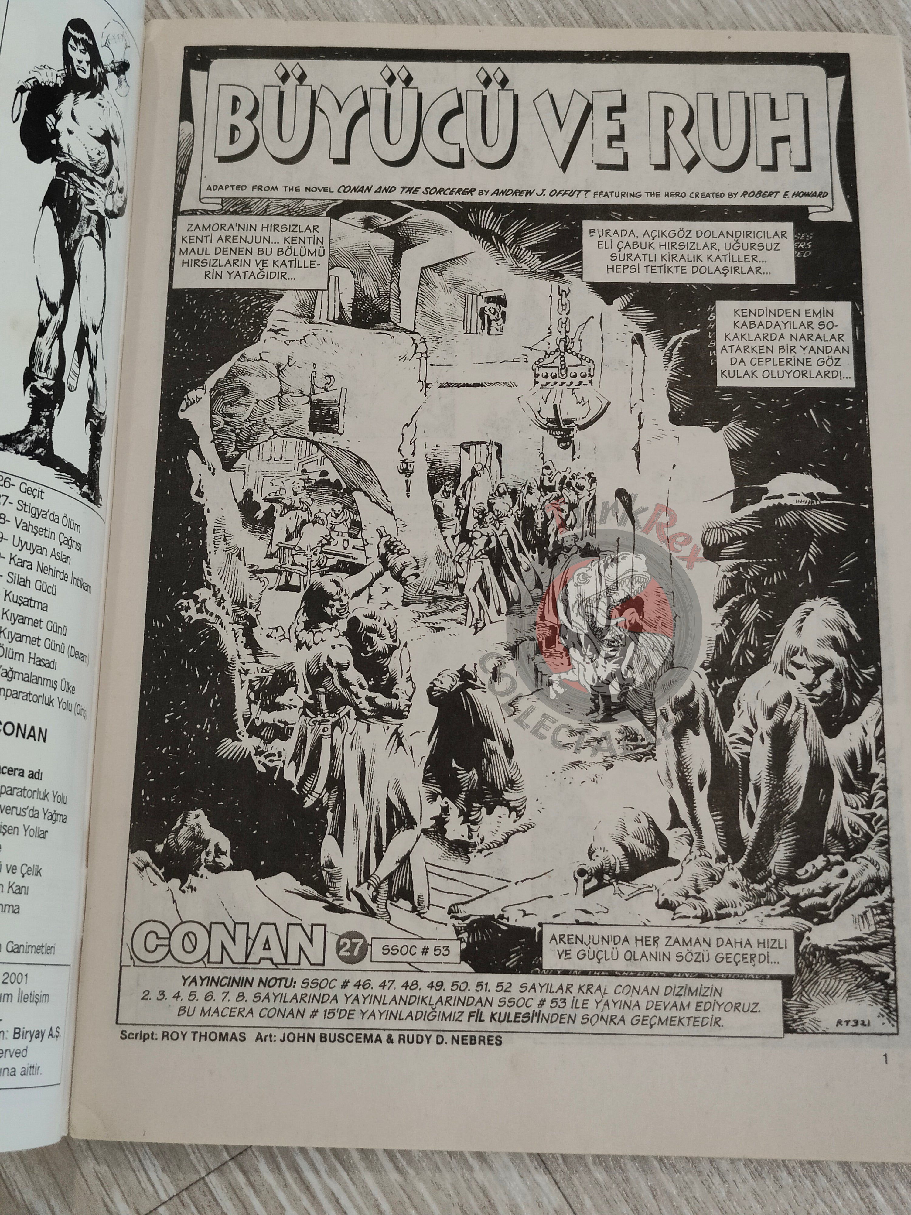 Conan #27 The Savage Sword of Conan #53 #54 Turkish Comic Turkey