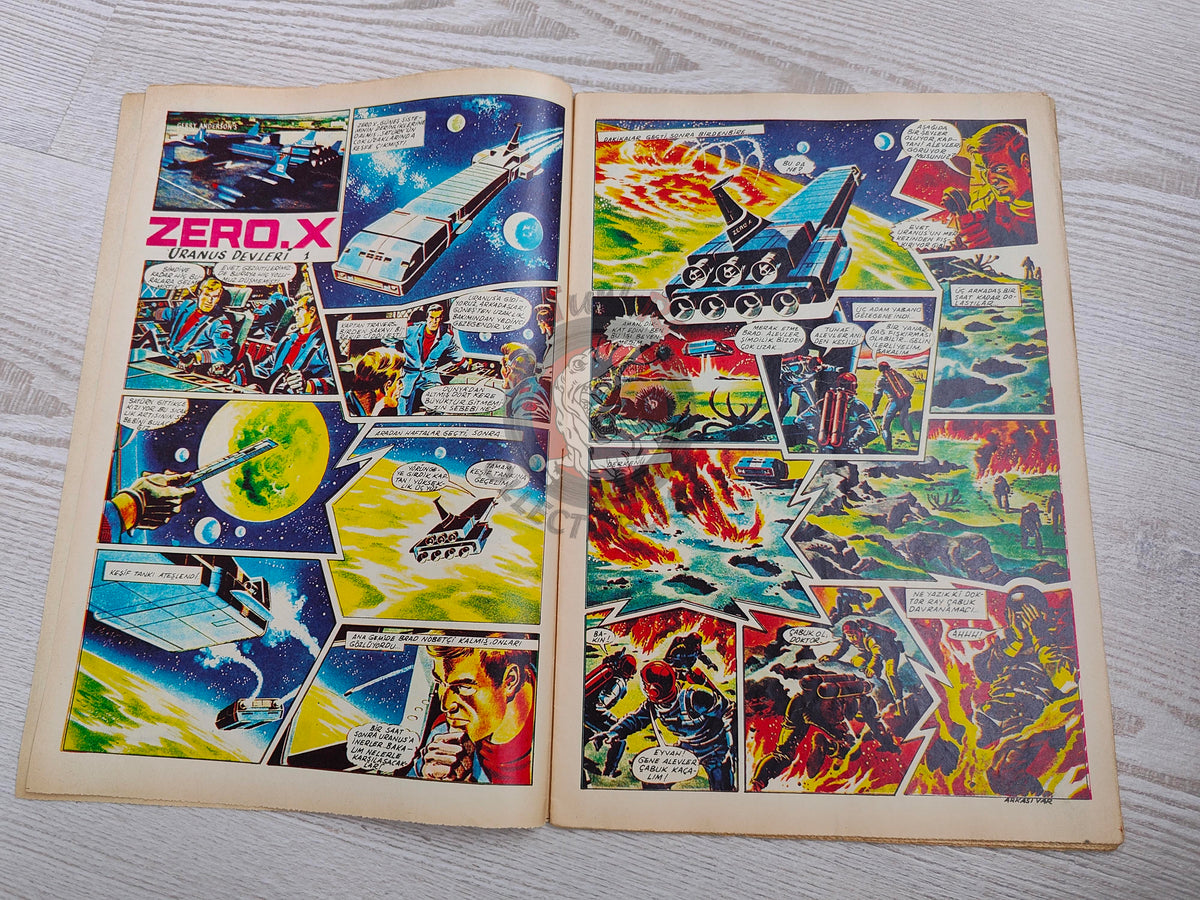 Doğan Kardeş 1969 Magazine #11 Turkish Comic Turkey Zero X, Captain Scarlet, Dennis the Menace