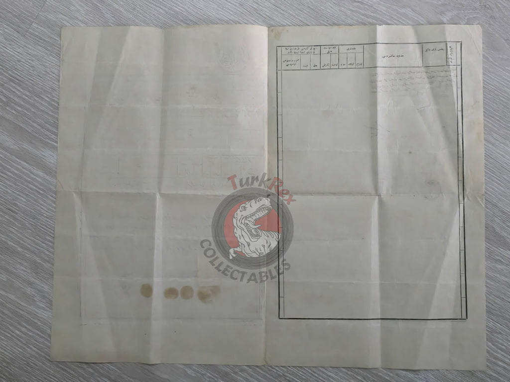 Ottoman 1911 Land Deed Plot in İstanbul Title Rum Greek Citizen Greece