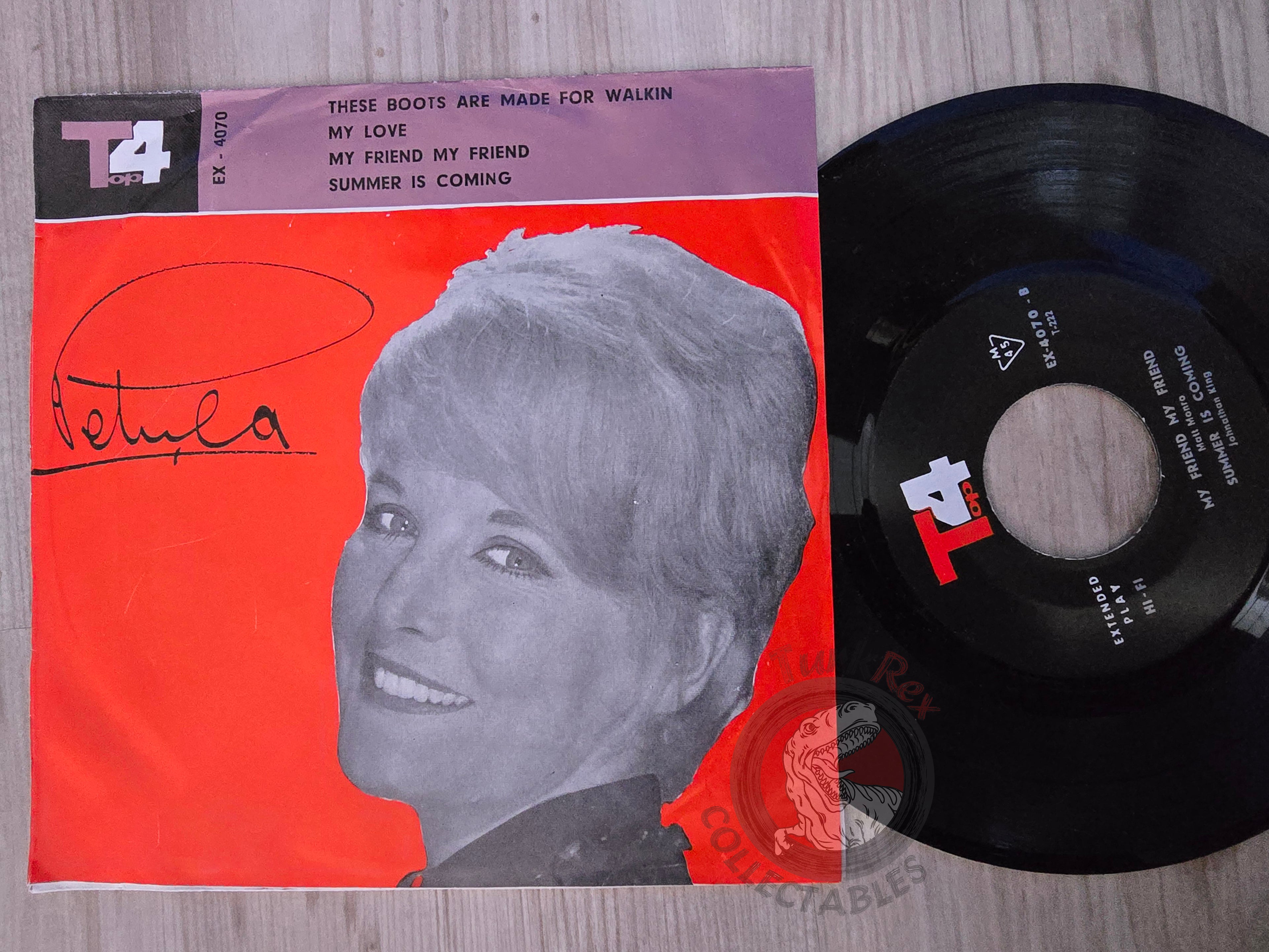 Petula Clark / Nancy Sinatra / Matt Monro / Jonathan King 7" Iran Pressing Vinyl Iranian Edition