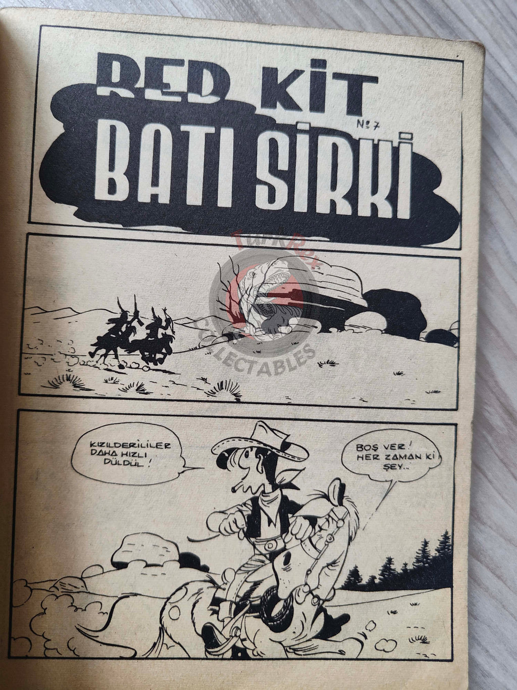 Lucky Luke #3 Western Circus 1972 Turkish Comic Turkey Tif Et Tondu