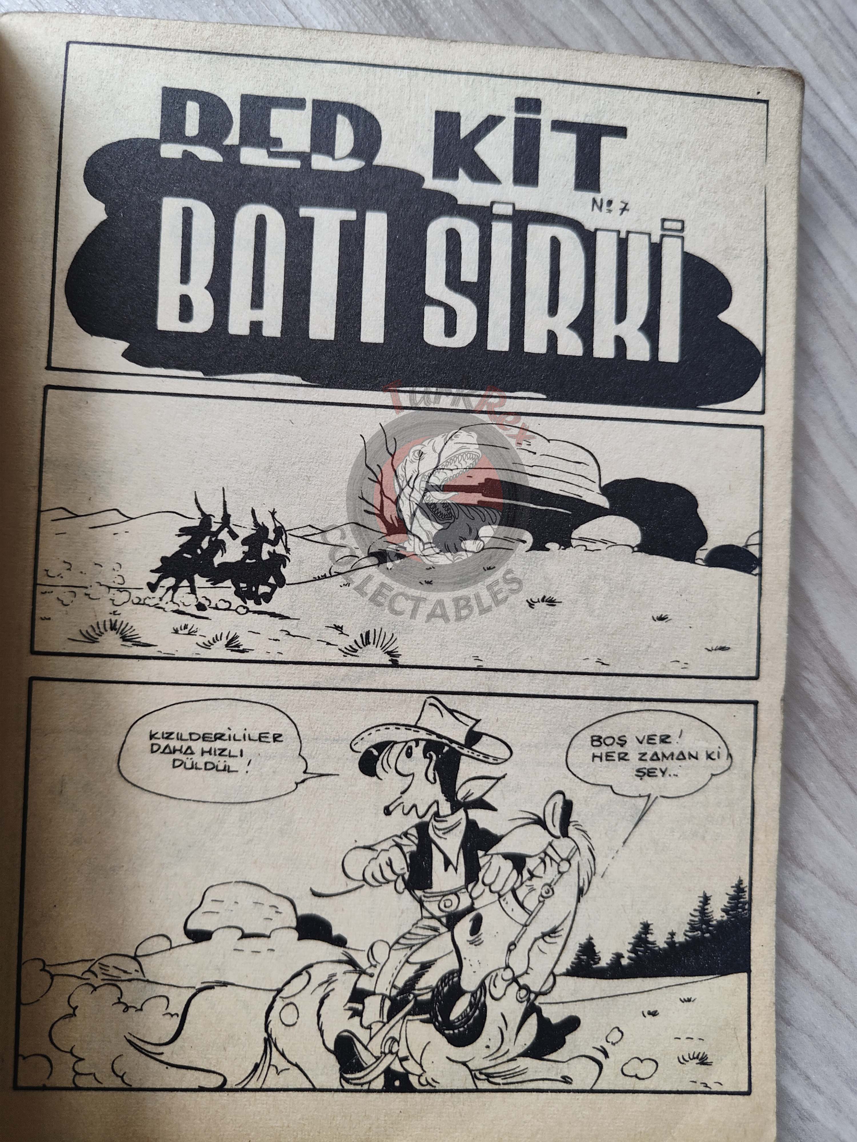 Lucky Luke #3 Western Circus 1972 Turkish Comic Turkey Tif Et Tondu