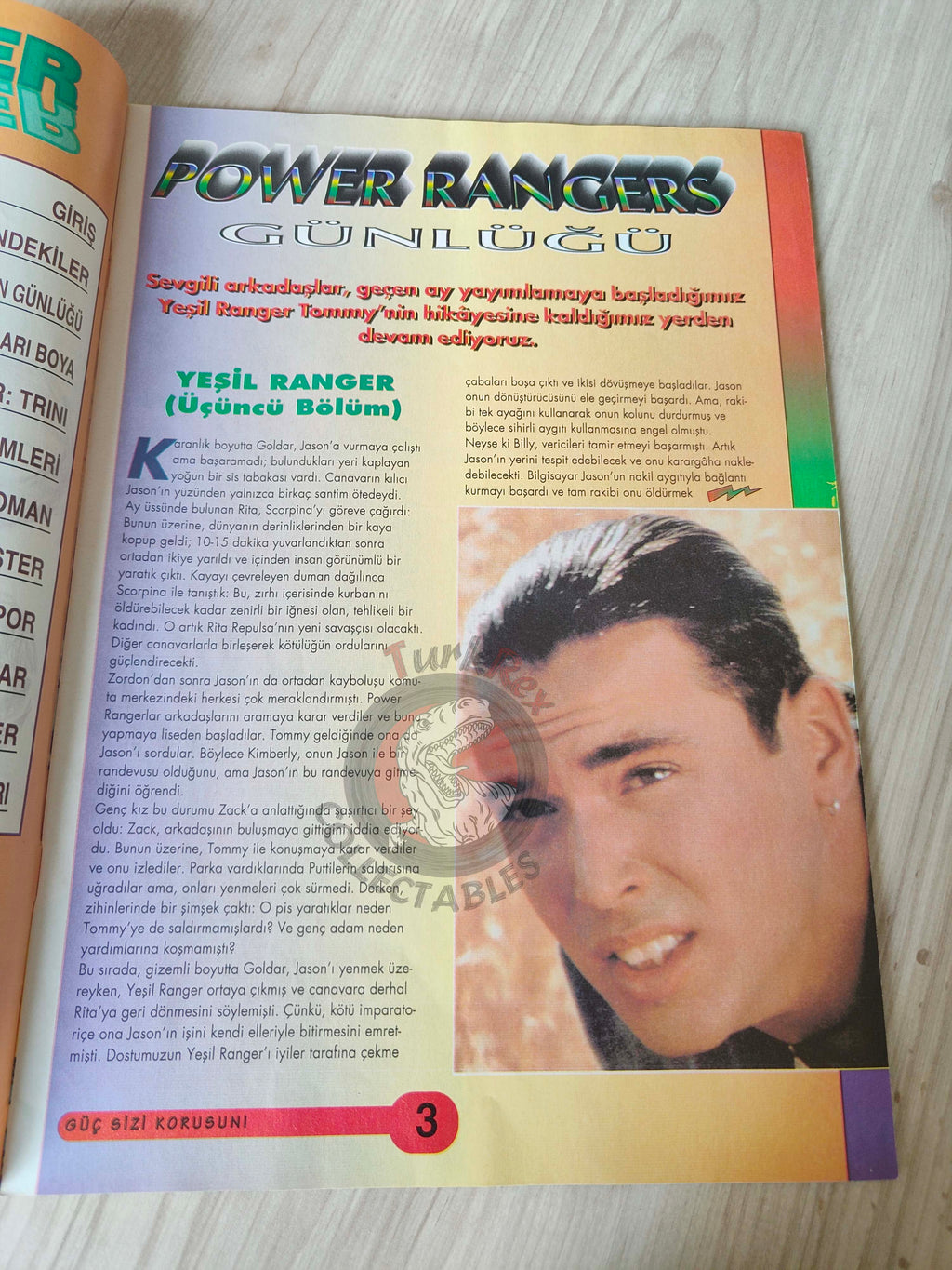 Power Rangers #7 1997 Turkish Comic Mag Turkey Mighty Morphin