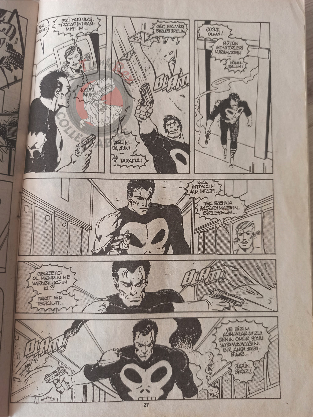 The Punisher #11 1992 Turkish Comic Turkey #4 #5 1986 series Magazine #7