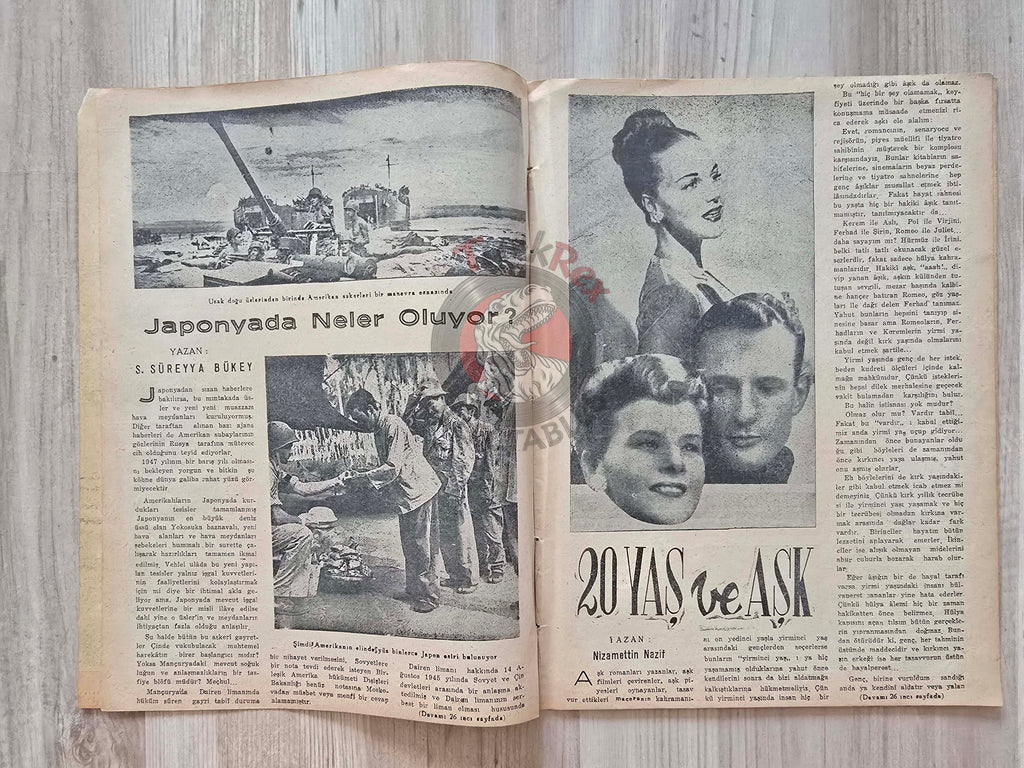 Ufuk 1947 King Abdullah I of Jordan’s Visit to Turkey Turkish Magazine Middle East Gene Tierney