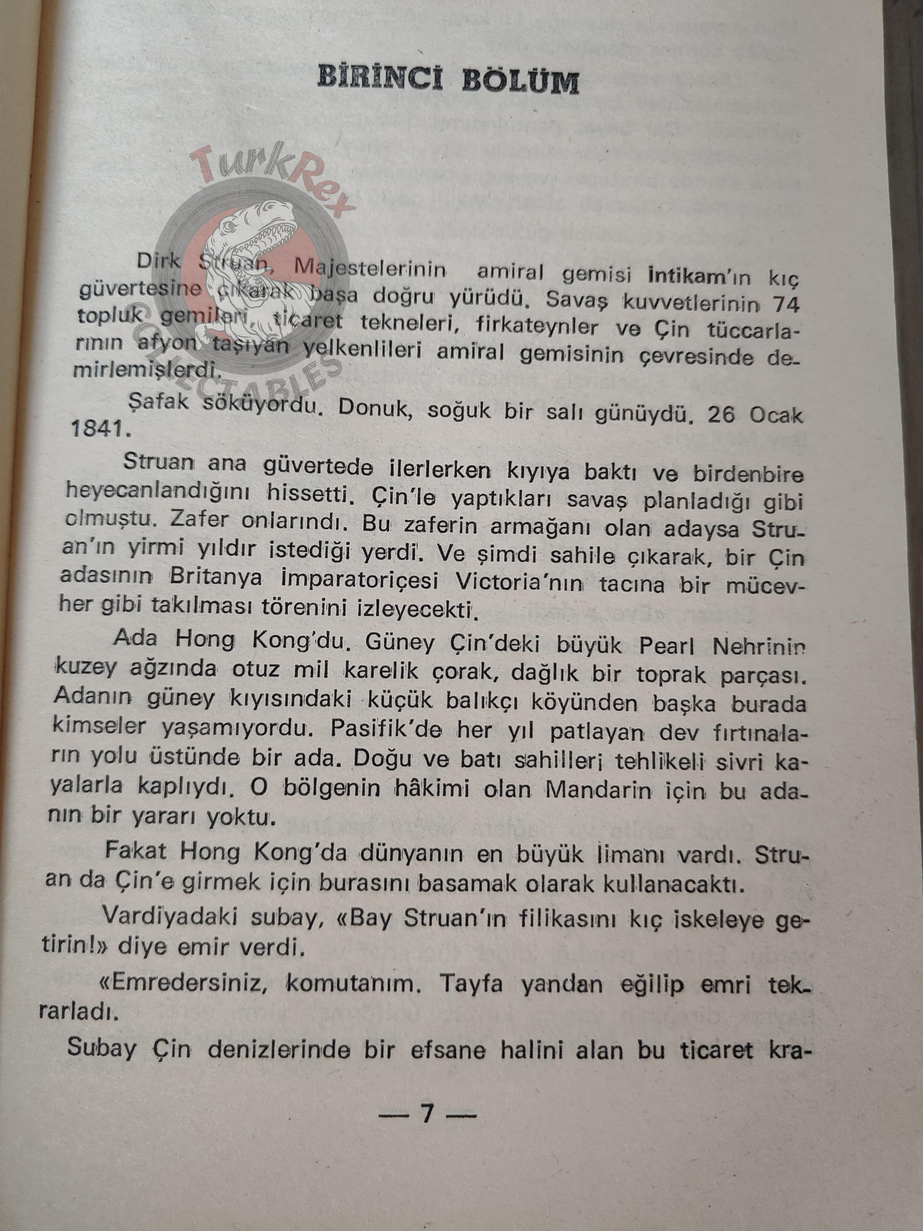 James Clavell – Tai-Pan 1983 Turkish Book Turkey
