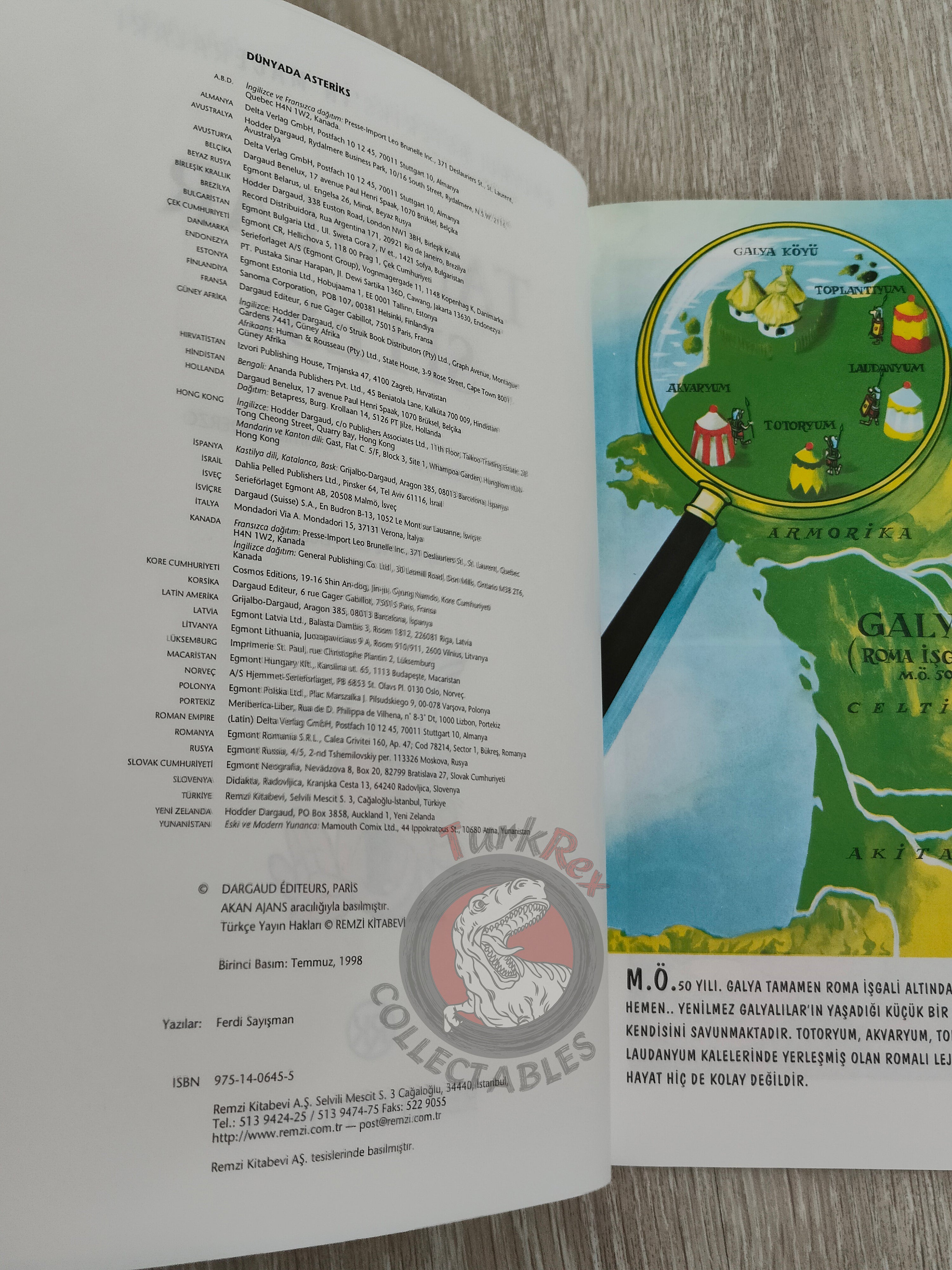 Asterix – The Mansions of the Gods 1998 1st Edition Turkish Edition Comic Turkey