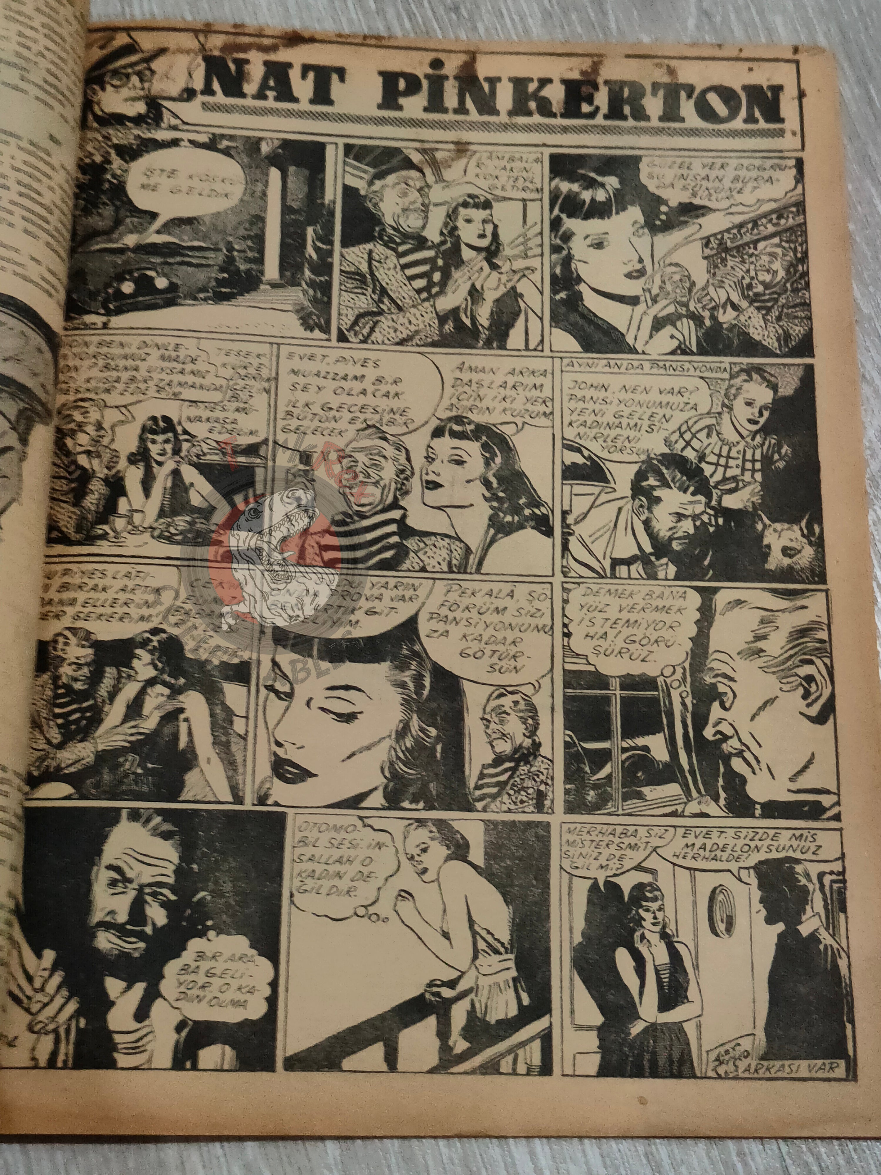 Binbir Roman #104 1950 Victor Hugo 93 - Mandrake Turkish Comic Mag Turkey