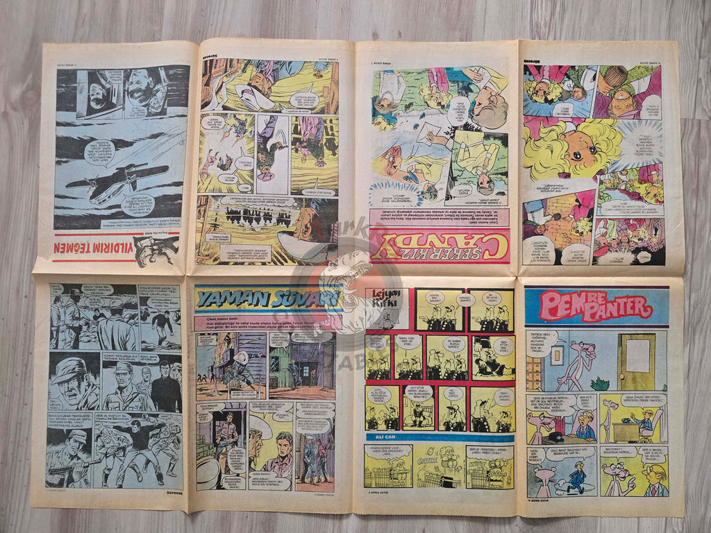 Güneş Çocuk #9 1989 Rawhide Kid, Candy Candy, Pink Panther Turkish Comic Turkey
