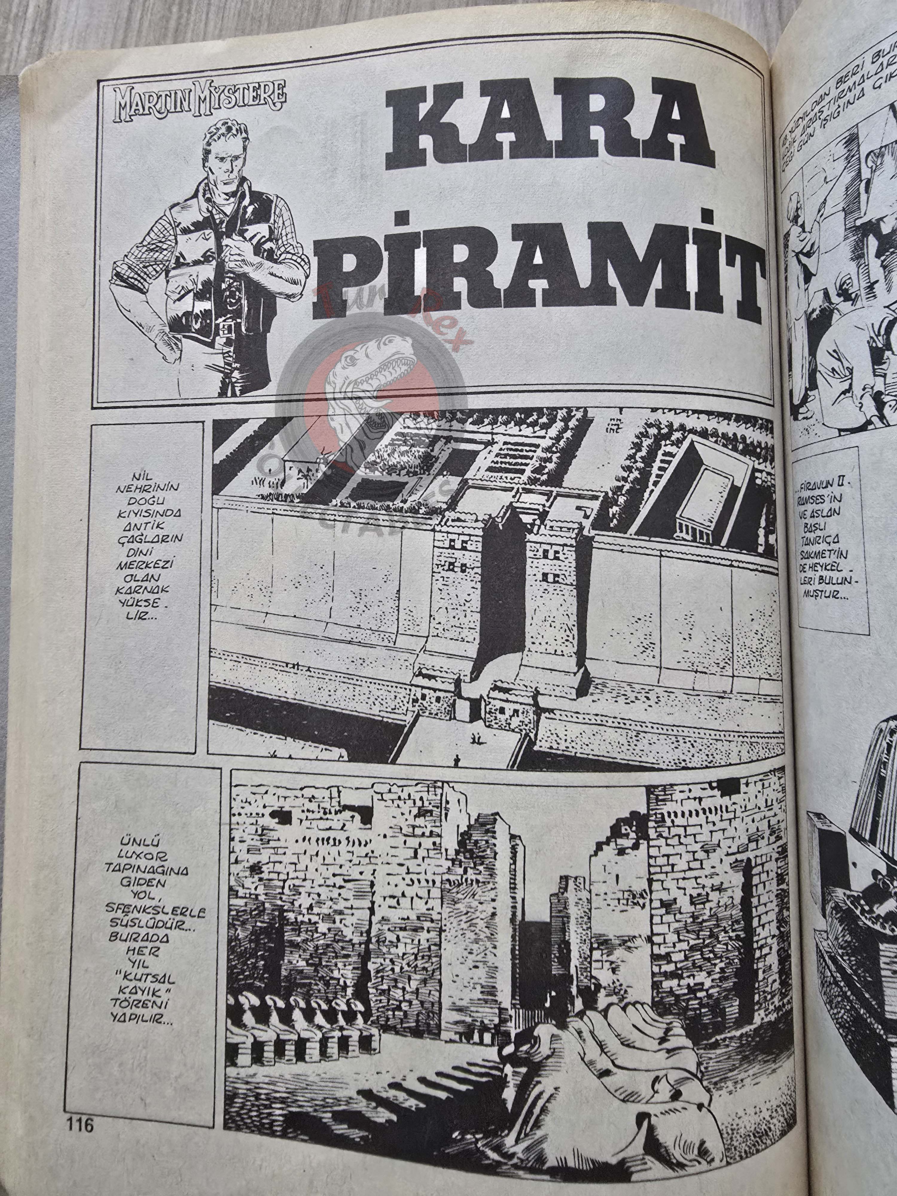 Martin Mystère #40 La Piramide Nera 80s Turkish Comic Turkey #96 #99