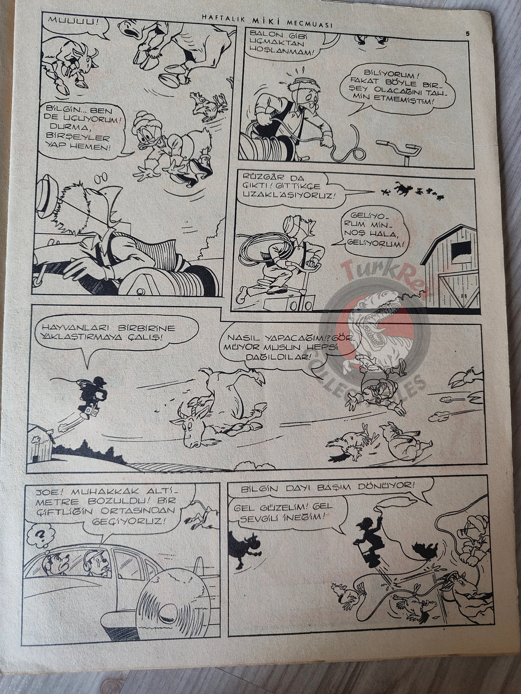 Mickey Mouse Mag 1963 Turkish Comic Turkey Walt Disney Donald Duck Goofy