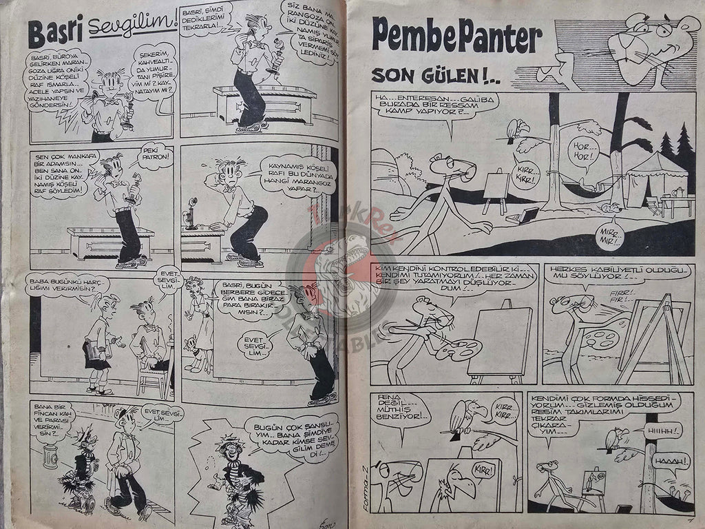 TV Heroes #22 The Jetsons Pink Panther Blondie Turkish Comic Turkey Vicky the Viking