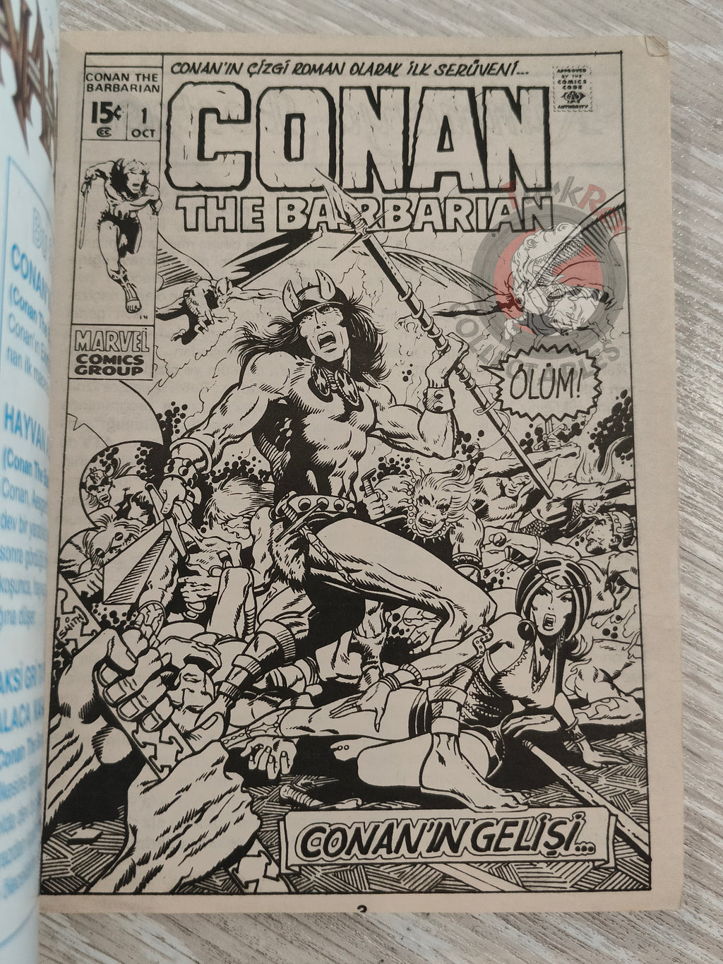 Conan The Barbarian #1 1994 #1-9  Turkish Comic Turkey