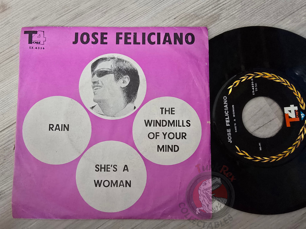 José Feliciano – Rain 7" Iran Pressing Vinyl Iranian Edition